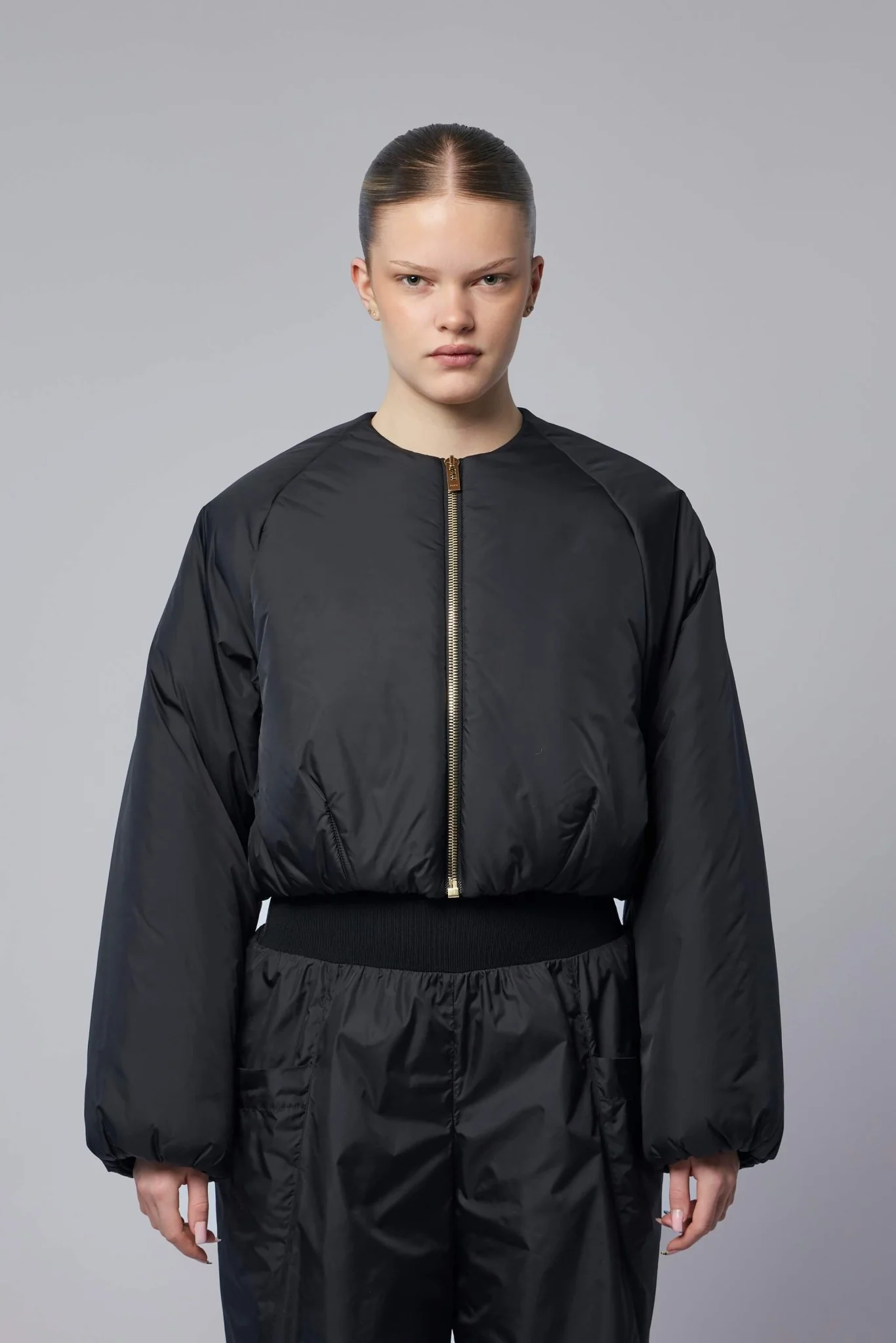 Nylon Pleated Bomber - Image 2