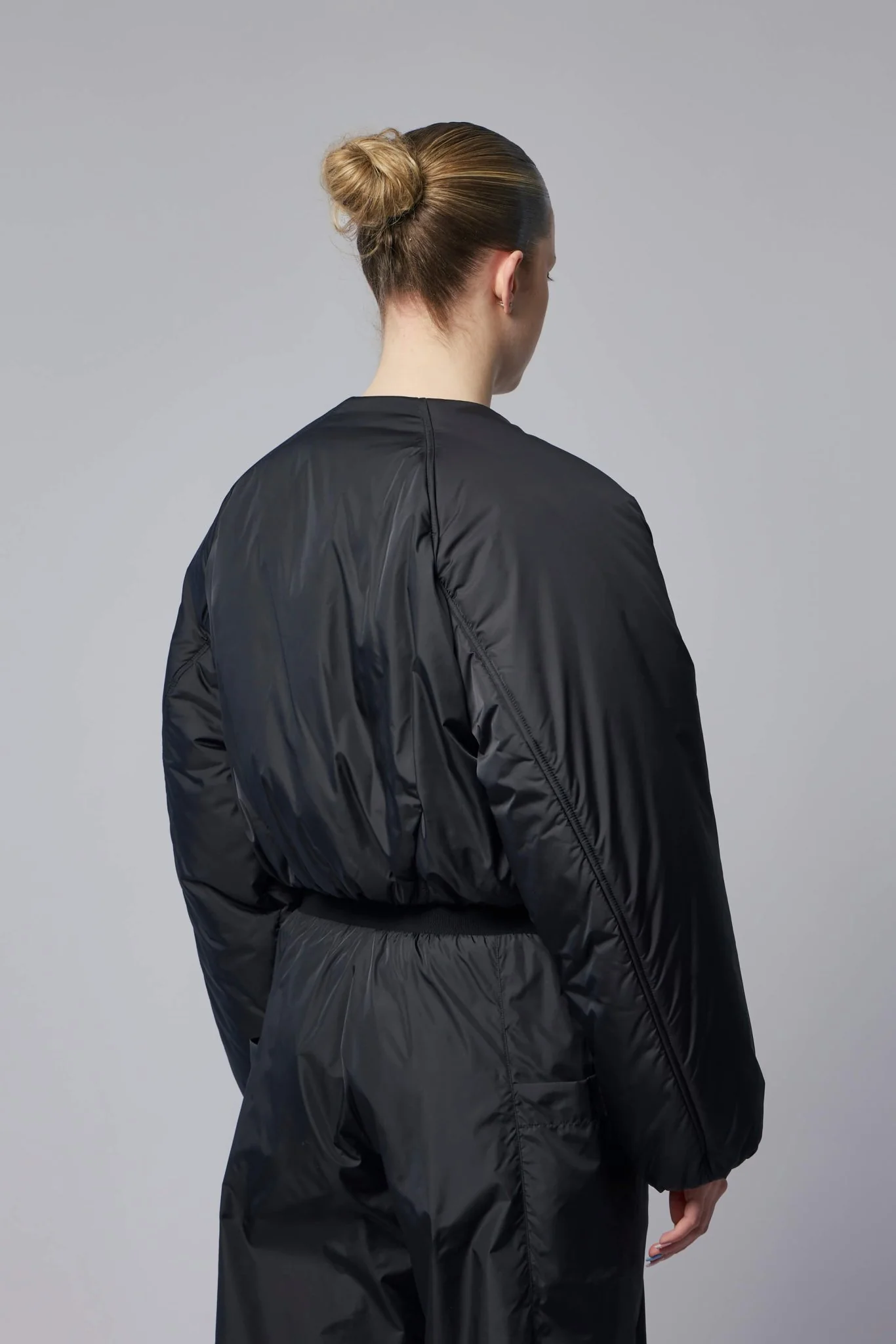 Nylon Pleated Bomber - Image 5
