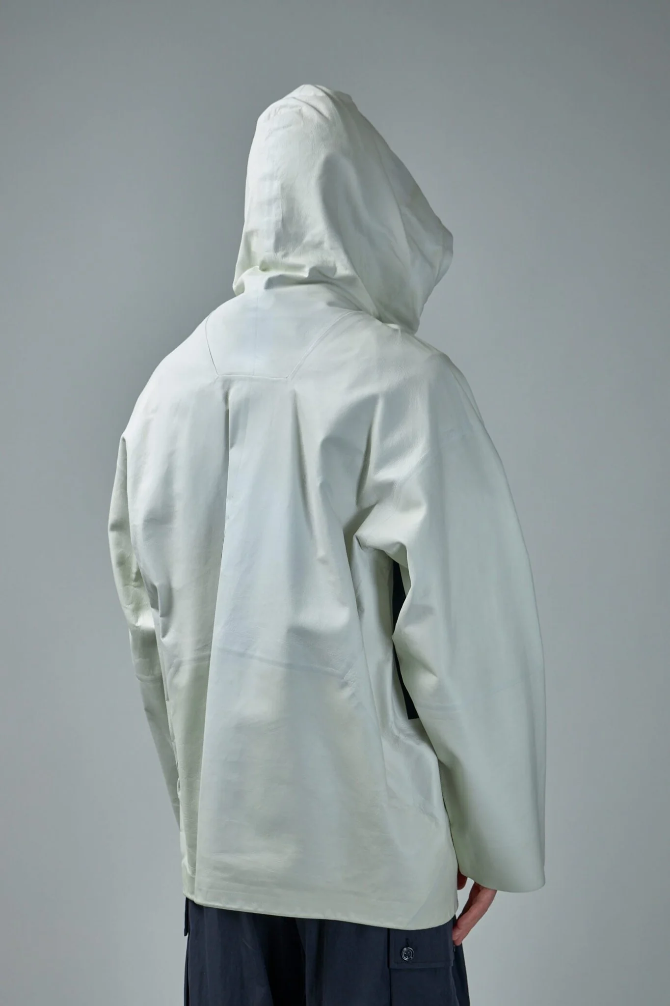 Blouson Knit Leather Jacket - Image 3