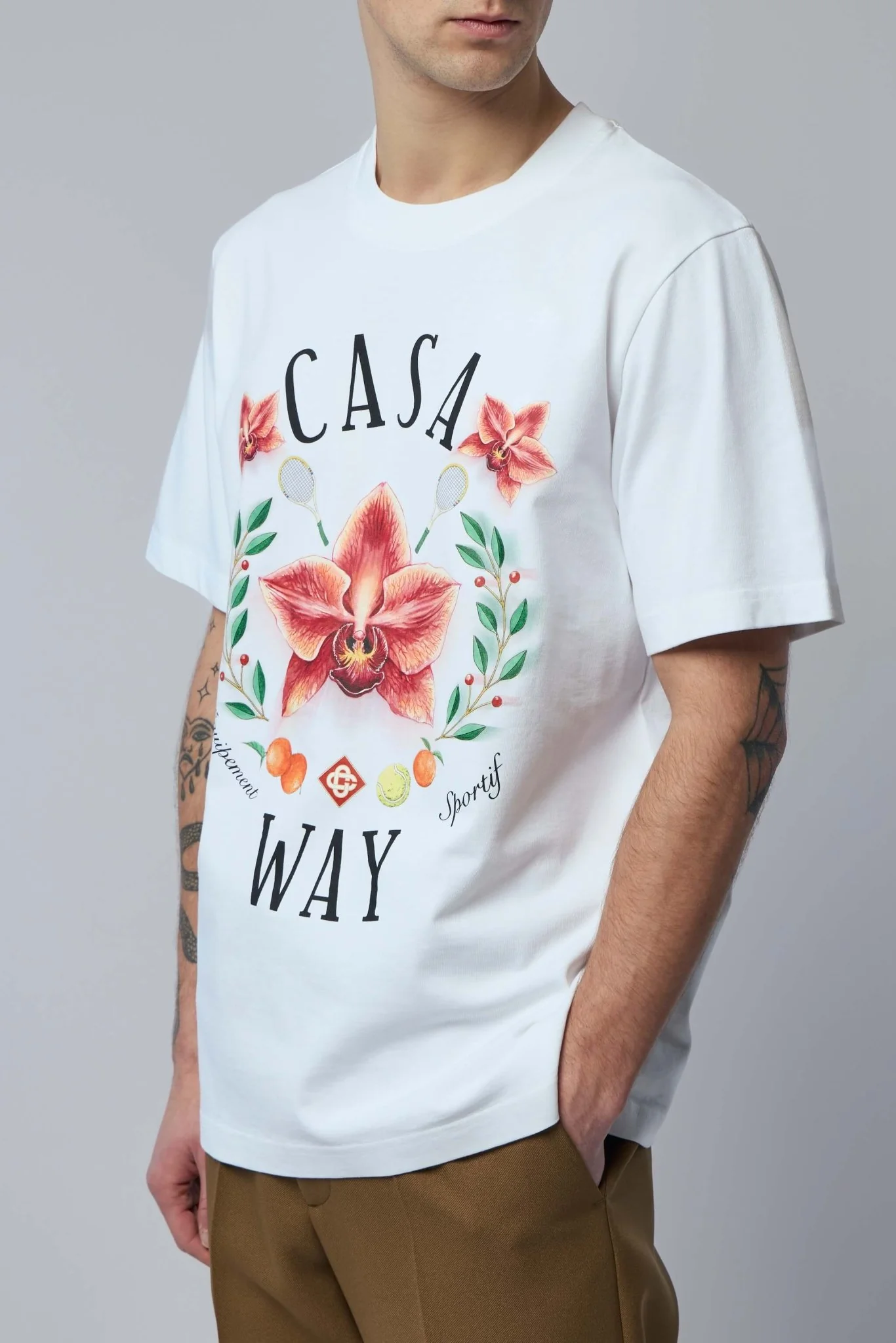 Casa Way Orchid Logo Short Sleeve T-shirt - Image 3