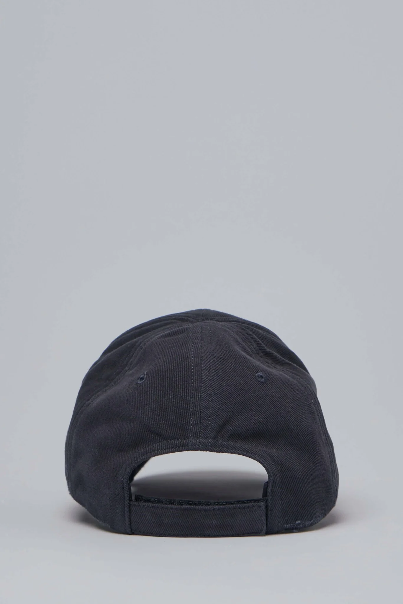 Washed Black Distressed Cap - Image 4