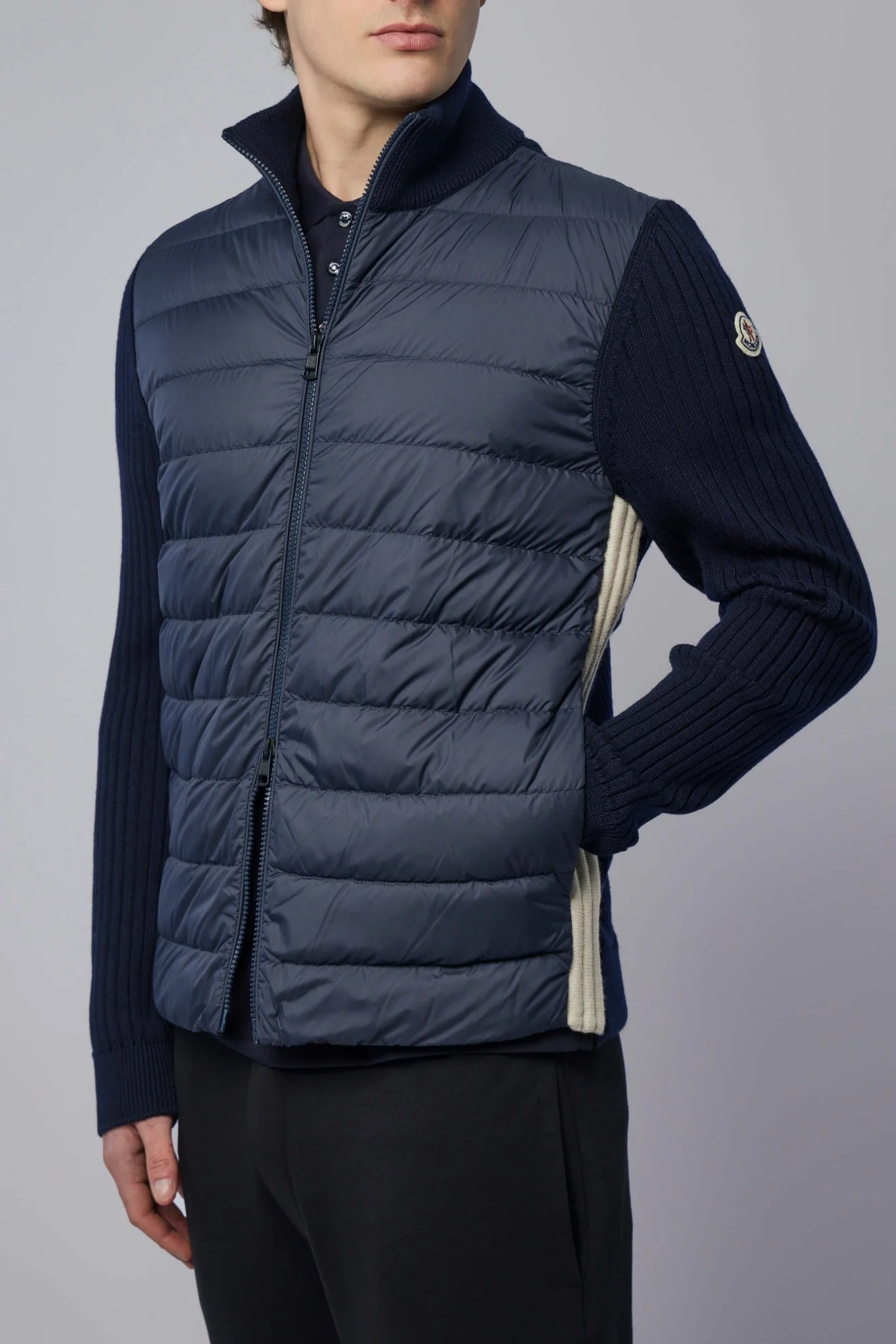 Padded Wool Zip-up Cardigan - Image 3