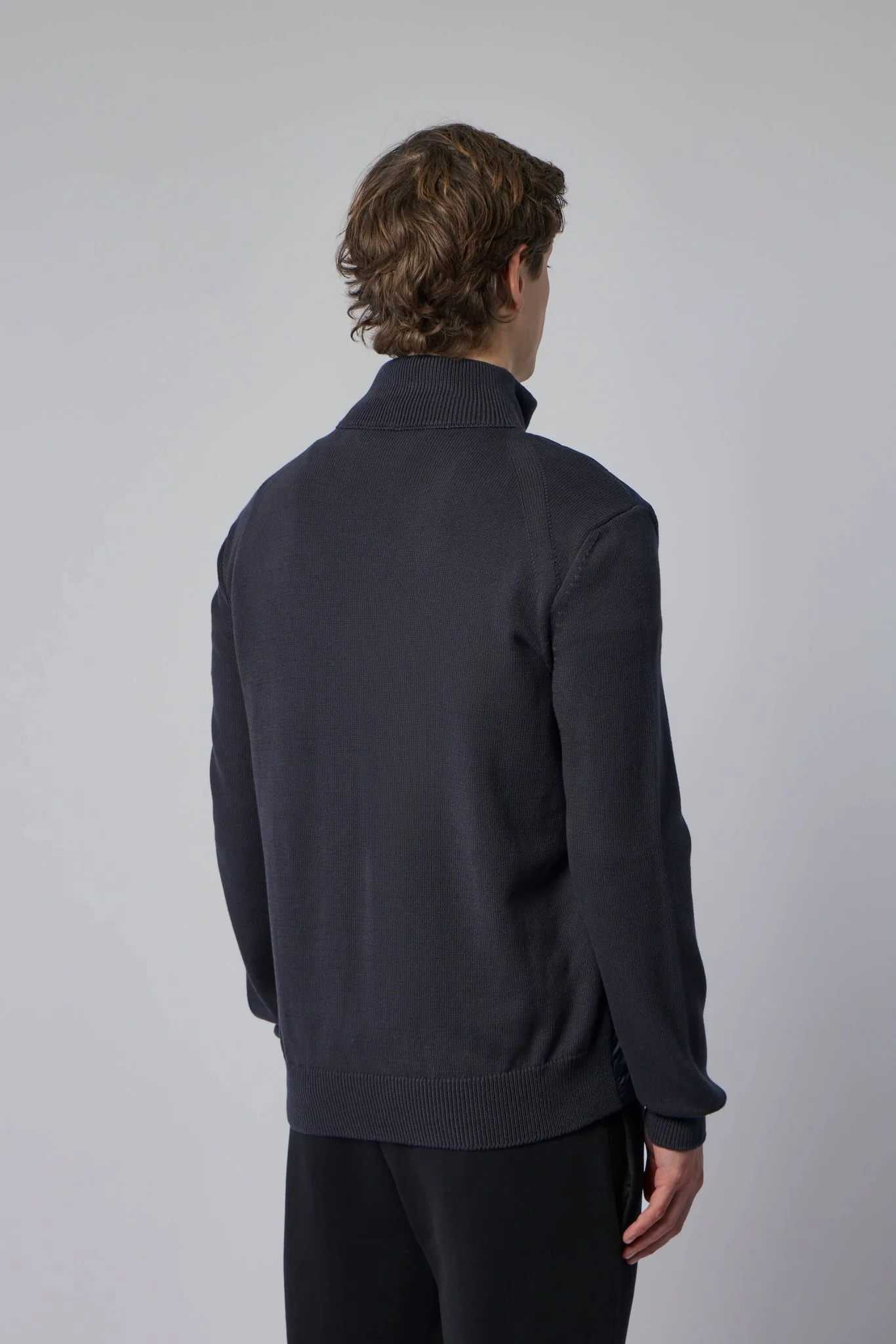 Padded Zip-up Cotton Cardigan - Image 6