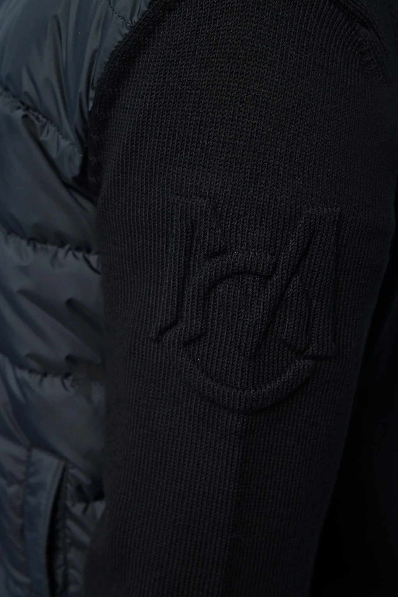 Padded Zip-up Cotton Cardigan - Image 5