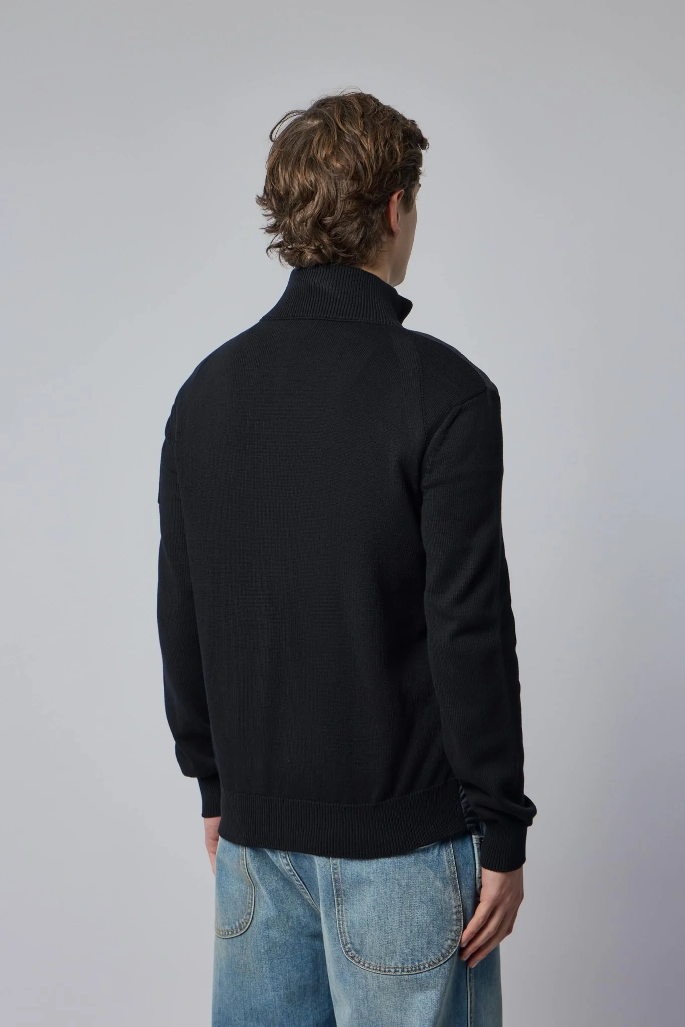 Padded Zip-up Cotton Cardigan - Image 6