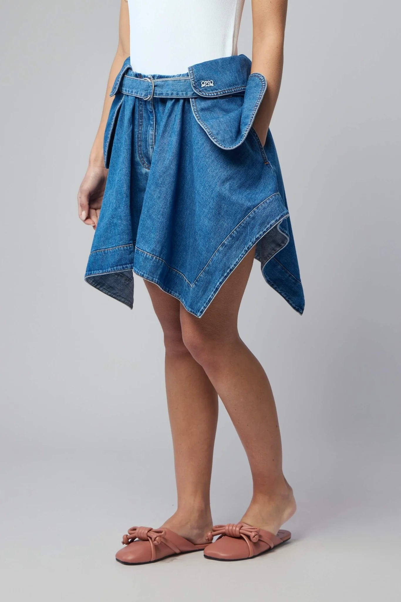 Cargo Skirt in Denim - Image 5