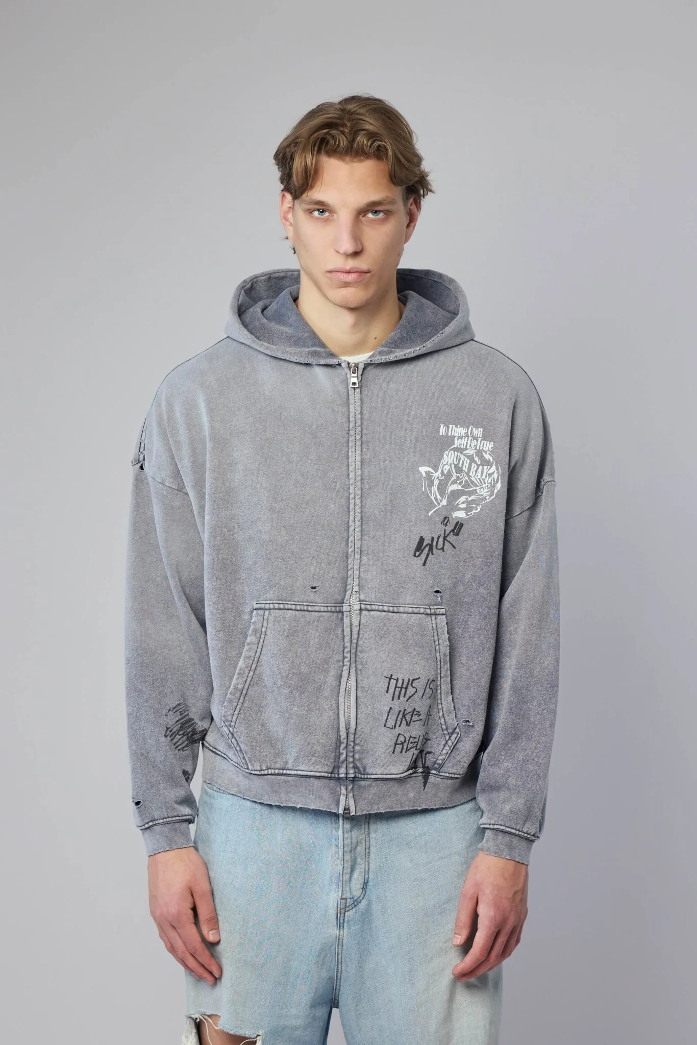 Carrying The Message Zip Hoodie - Image 2