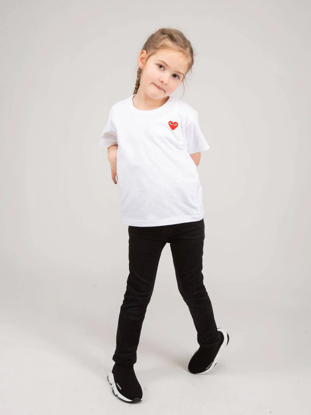 Kids Embroidered Heart T-shirt - Image 3
