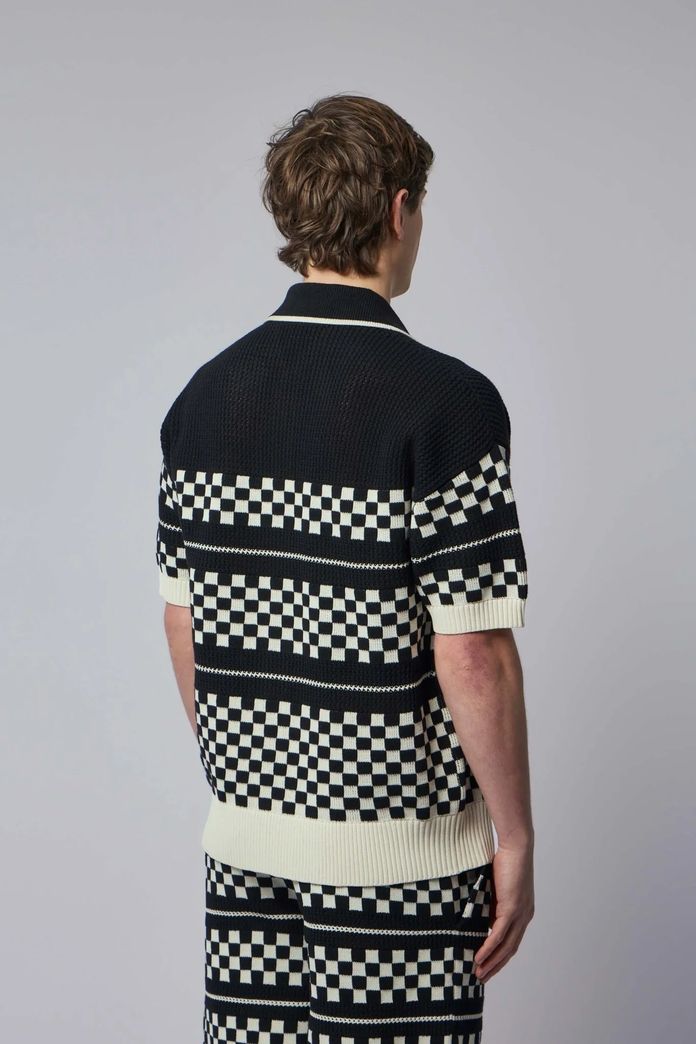 Checkered Mesh Shirt - Image 5