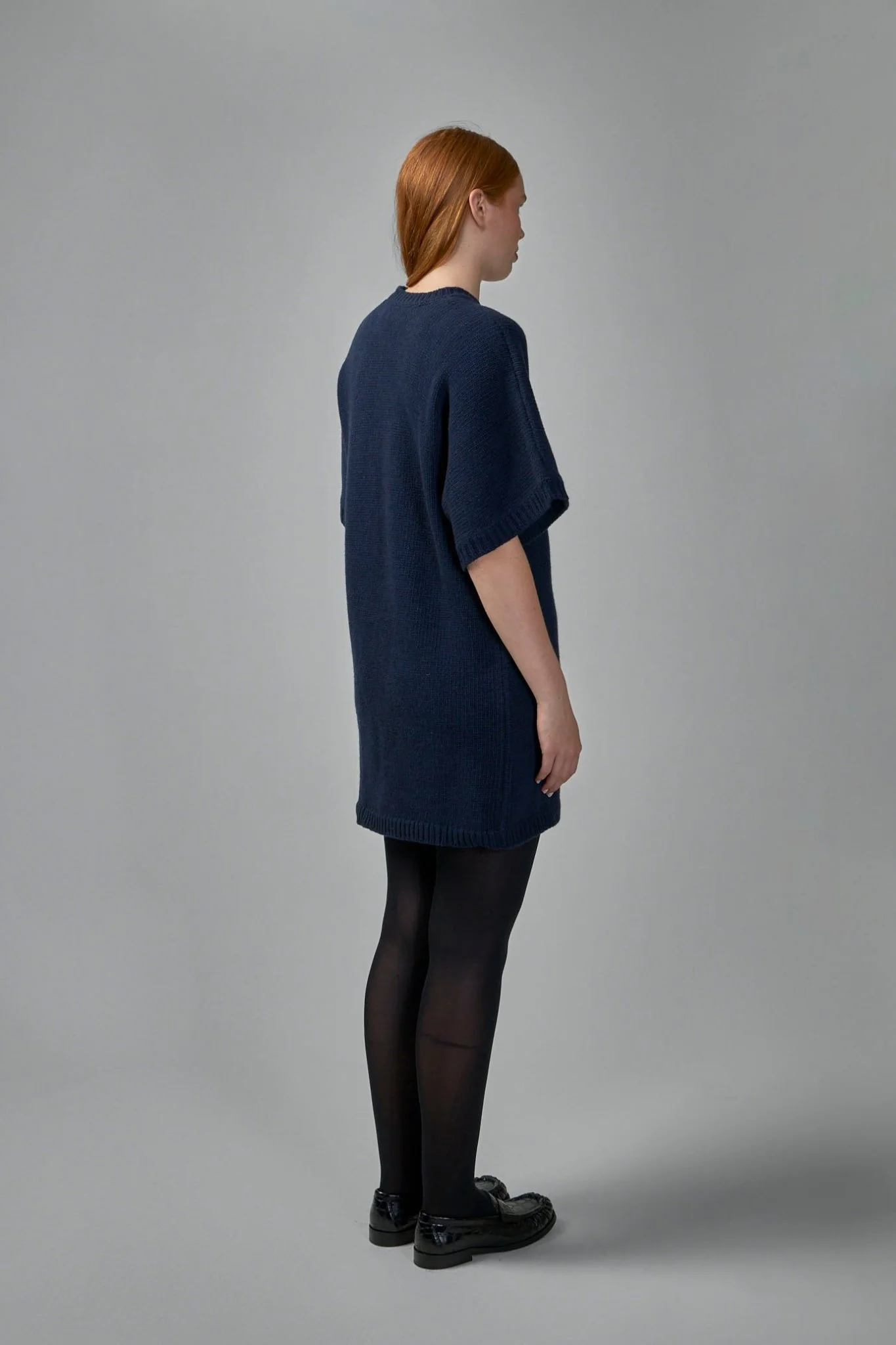 Chunky Wool Mix T-shirt Dress - Image 3