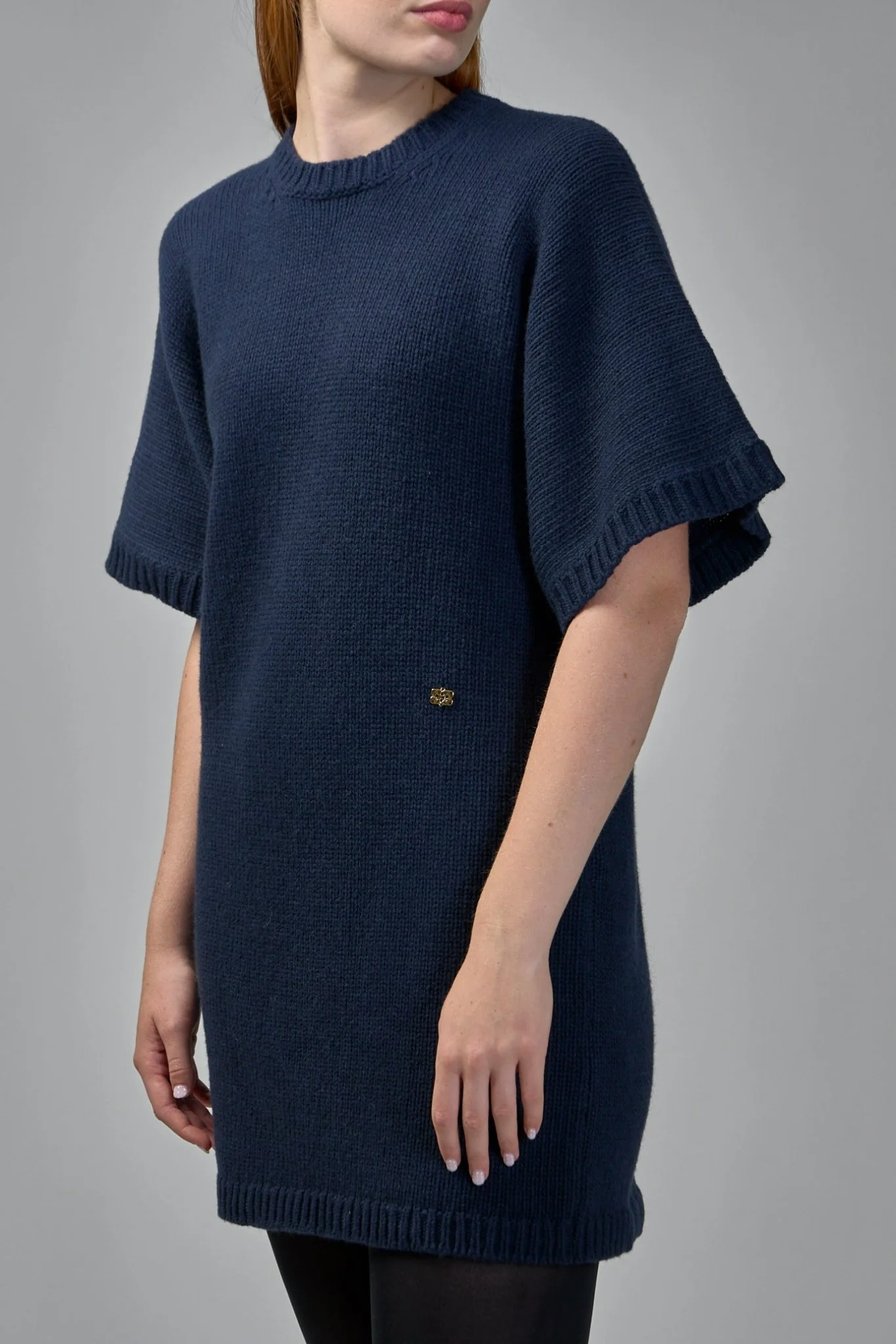 Chunky Wool Mix T-shirt Dress - Image 4