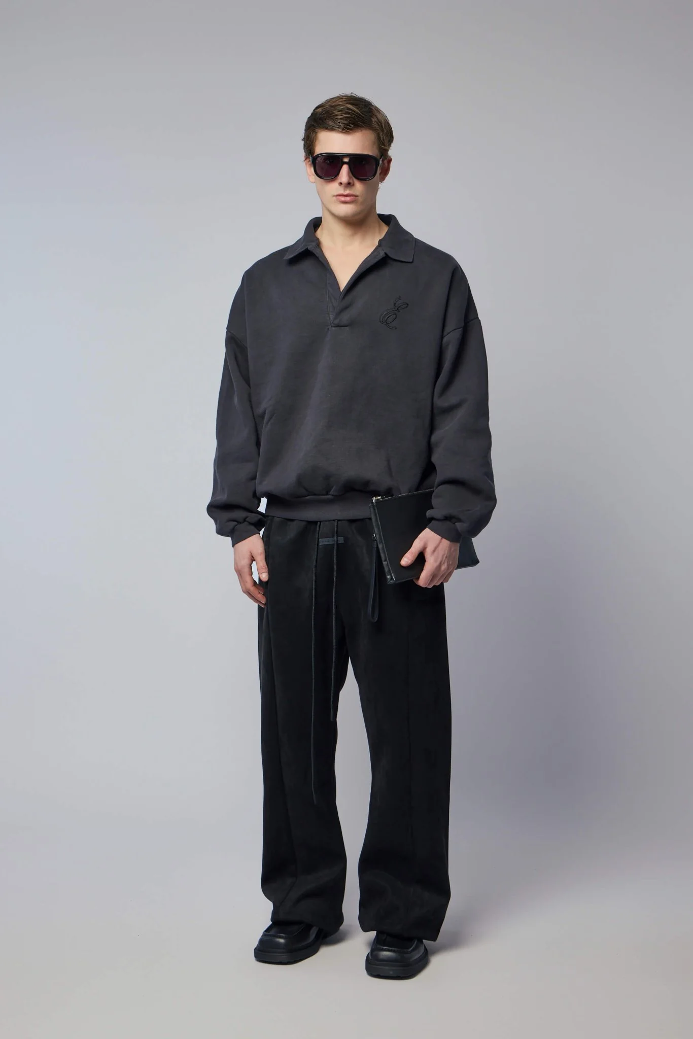 Embroidered Classic Polo Sweatshirt - Image 6