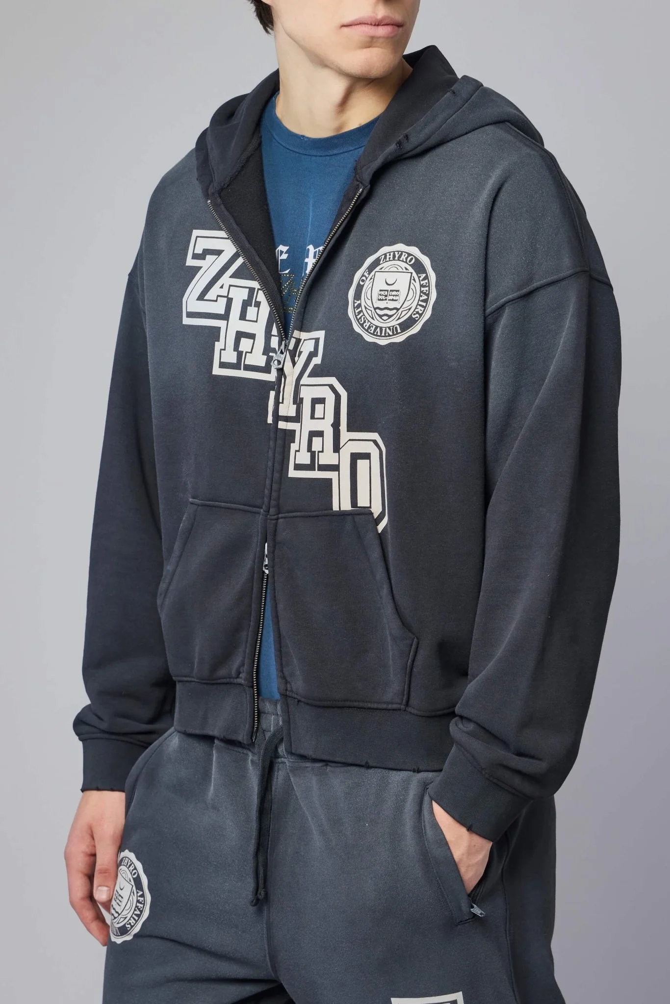 College Zip Hoodie - Image 3