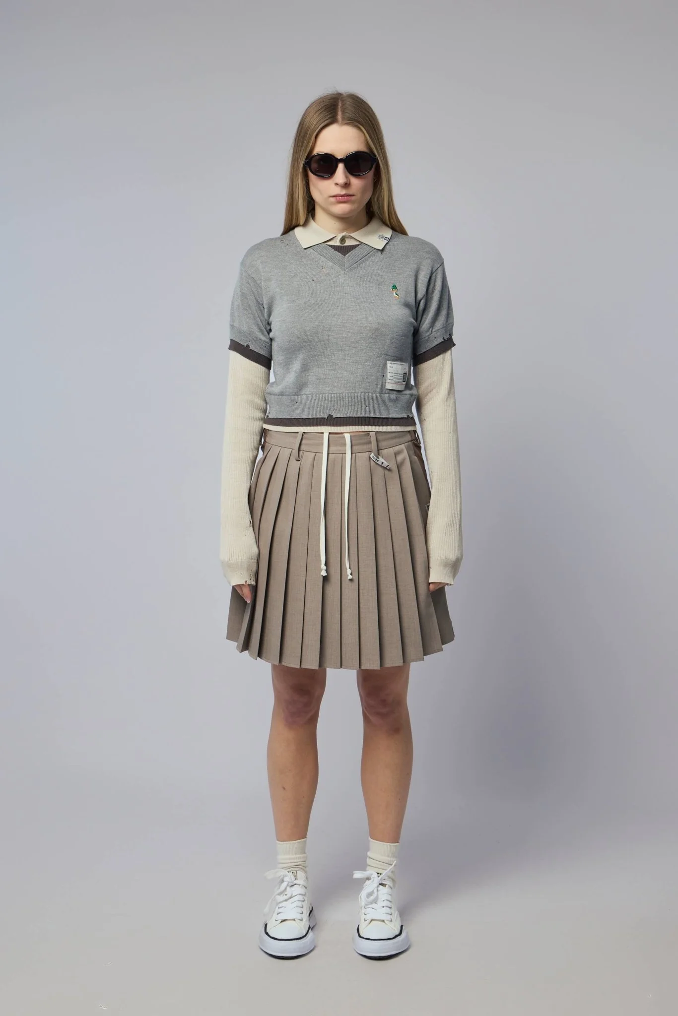 Front Back Combined Skirted Pants - Image 7