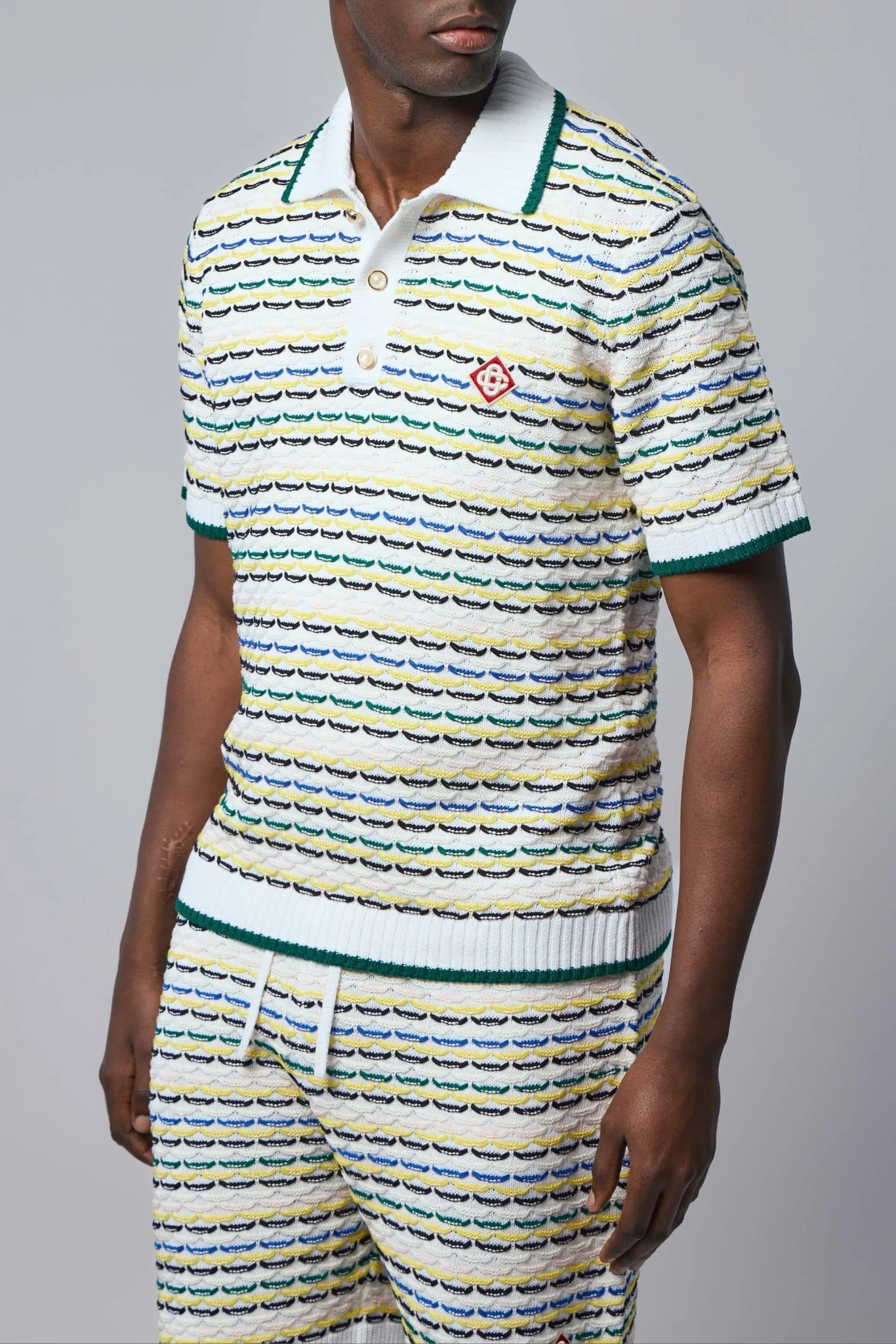 Tuck Stitch Polo Shirt - Image 3