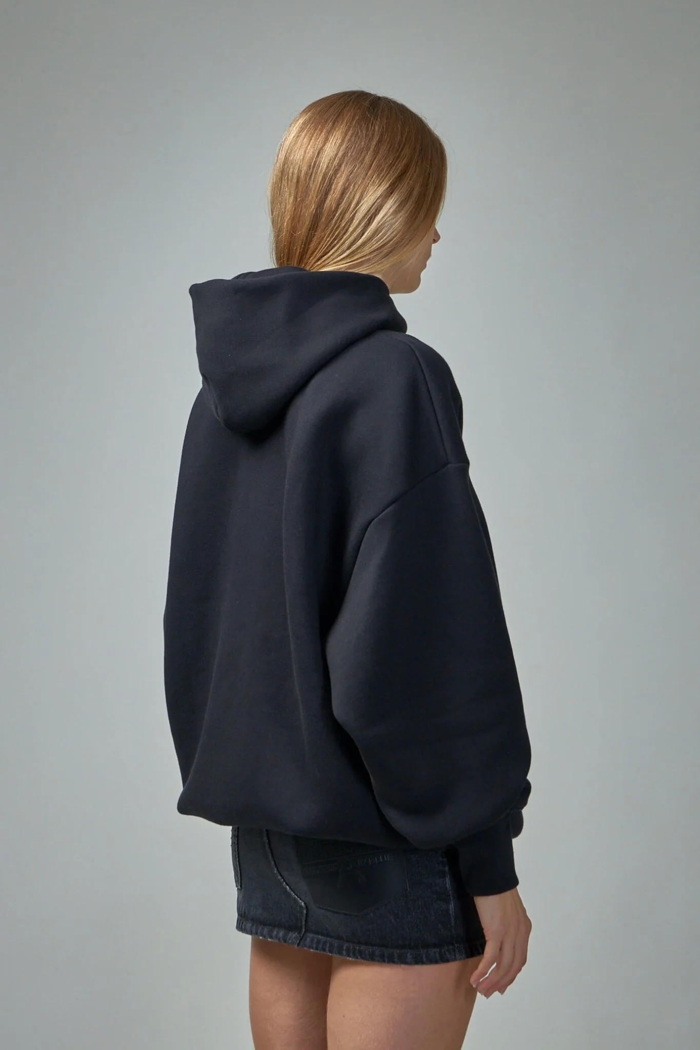Cotton Oversized Hoodie Lace Label Transfer - Image 3