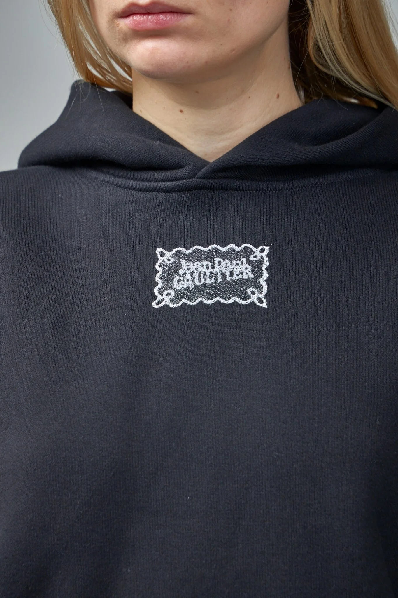 Cotton Oversized Hoodie Lace Label Transfer - Image 4