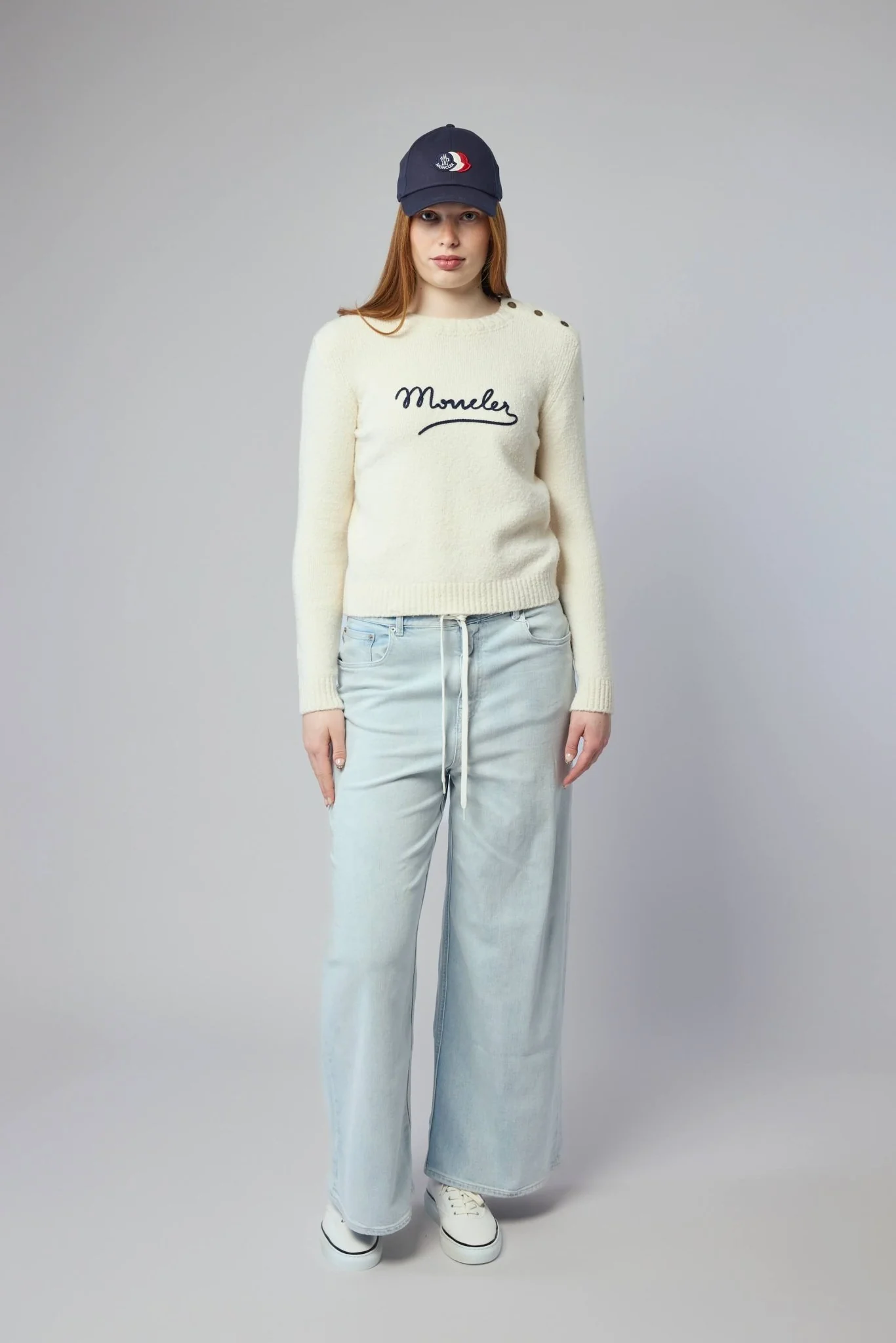 Embroidered Logo Cotton Blend Sweater - Image 7