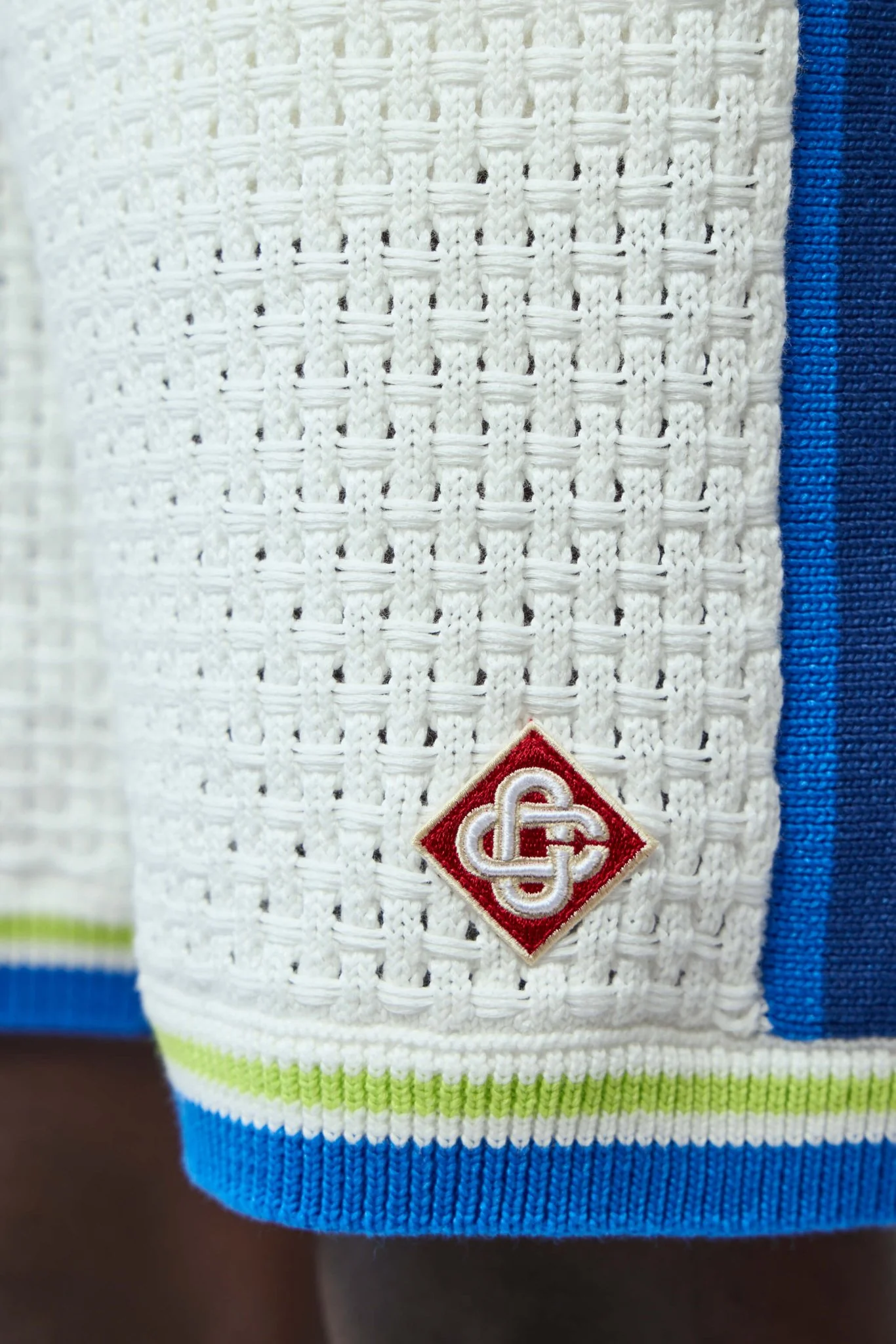 White & Blue Crochet Shorts - Image 4