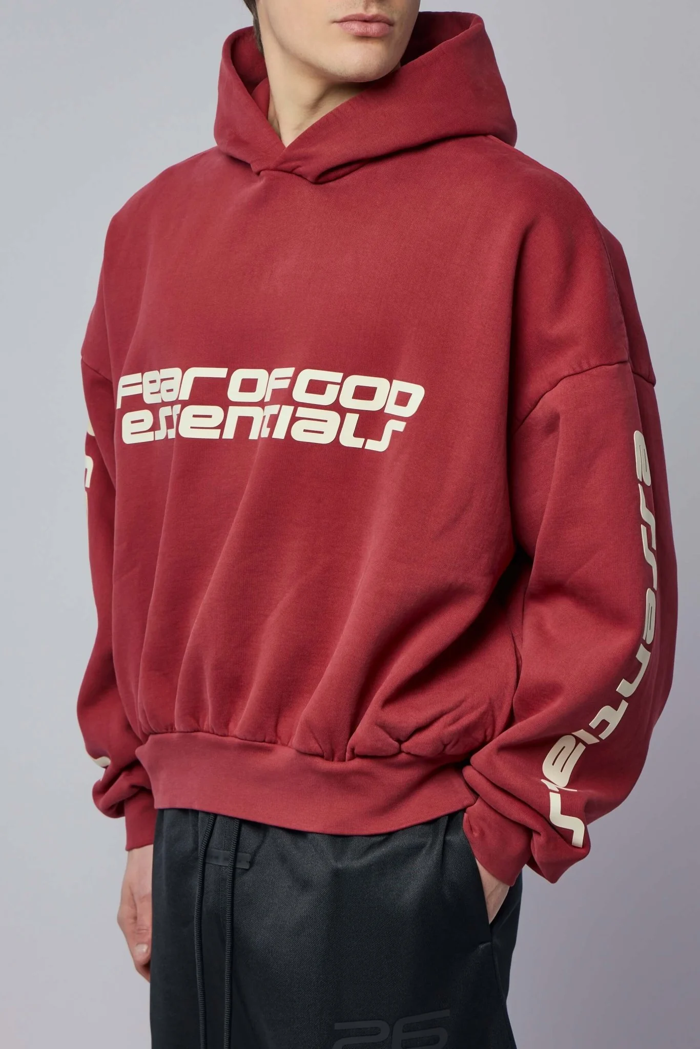 Cropped Relaxed Hoodie - Image 3