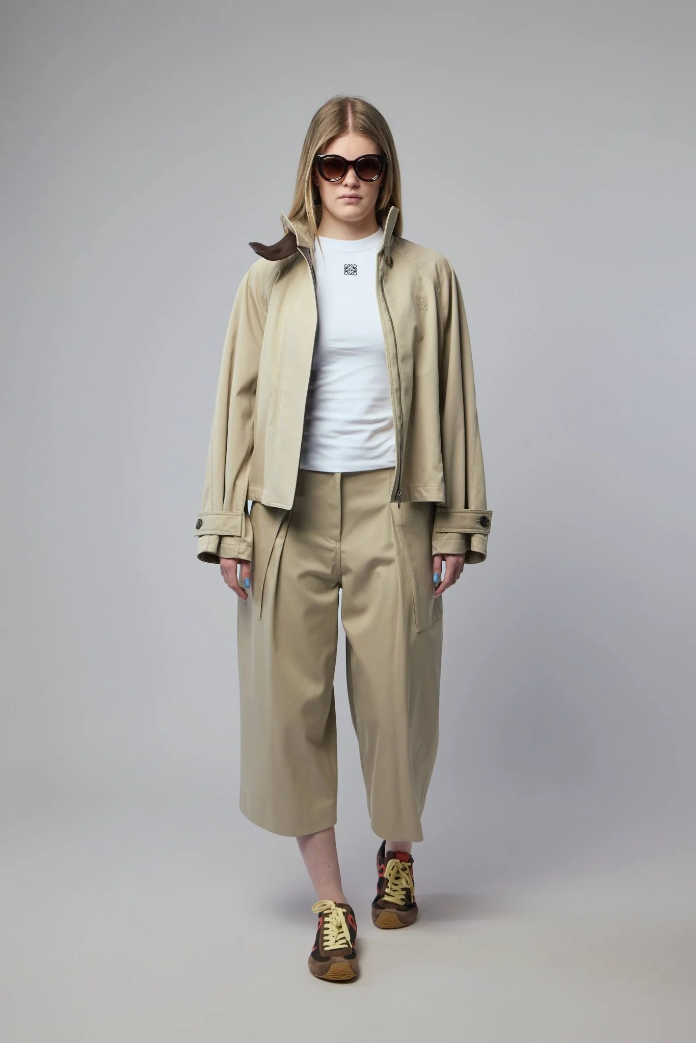 Cropped Trousers in Cotton and Silk - Image 7