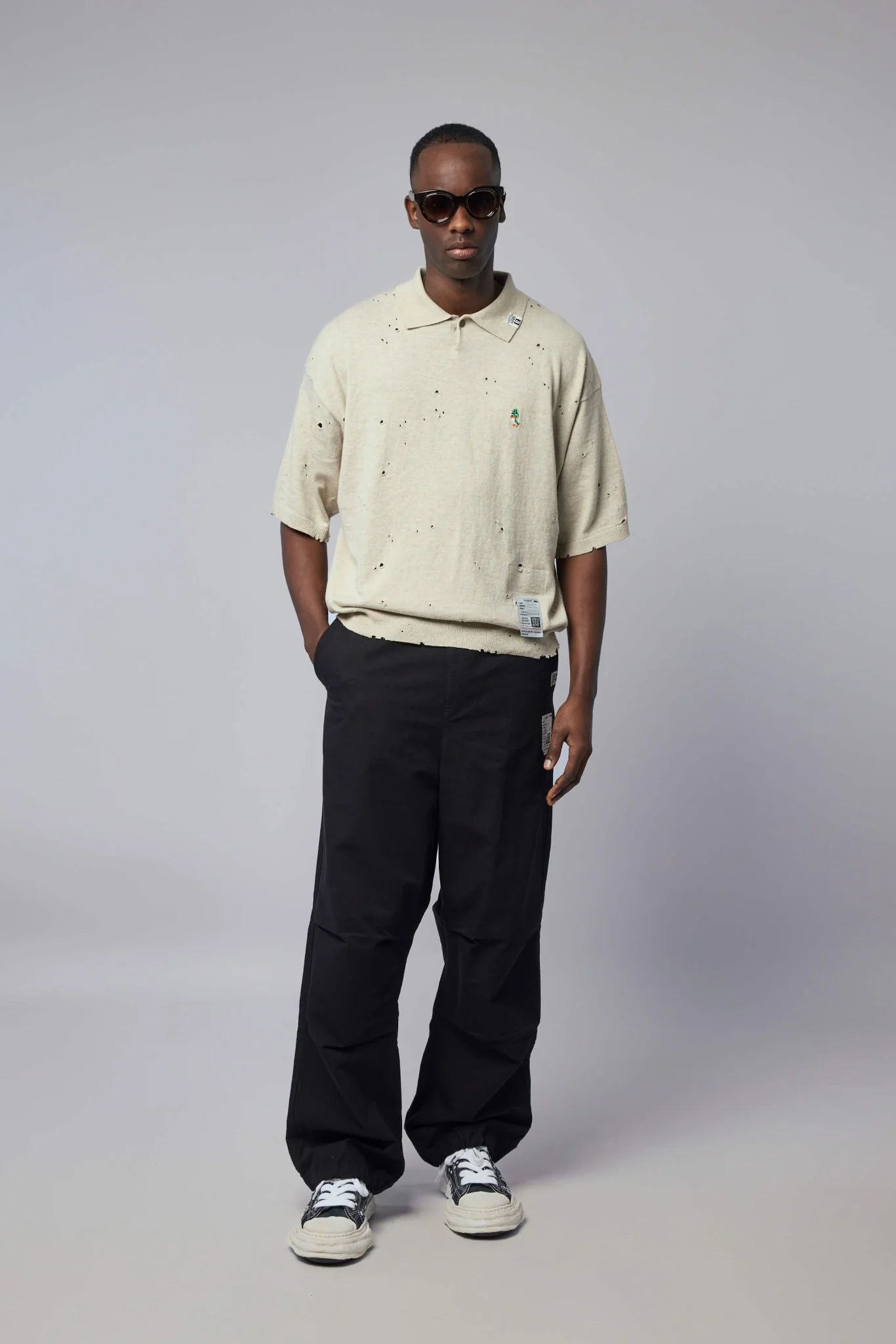 Distressed Knit Tee - Image 7