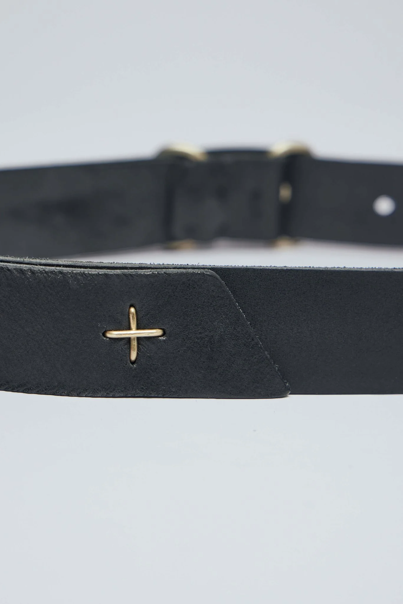 Double Oval Buckle Wide Belt - Image 4