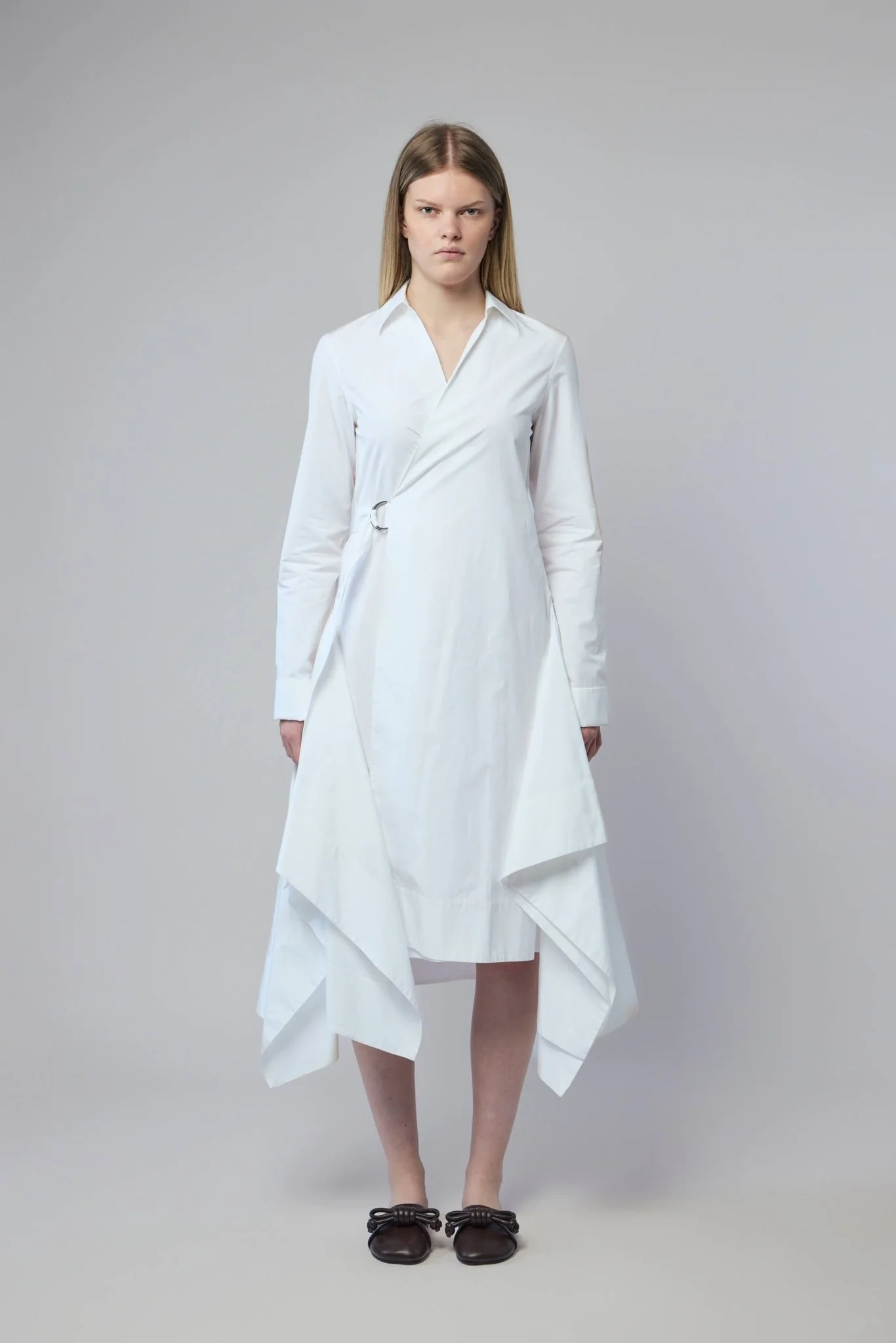Draped Dress in Cotton - Image 2