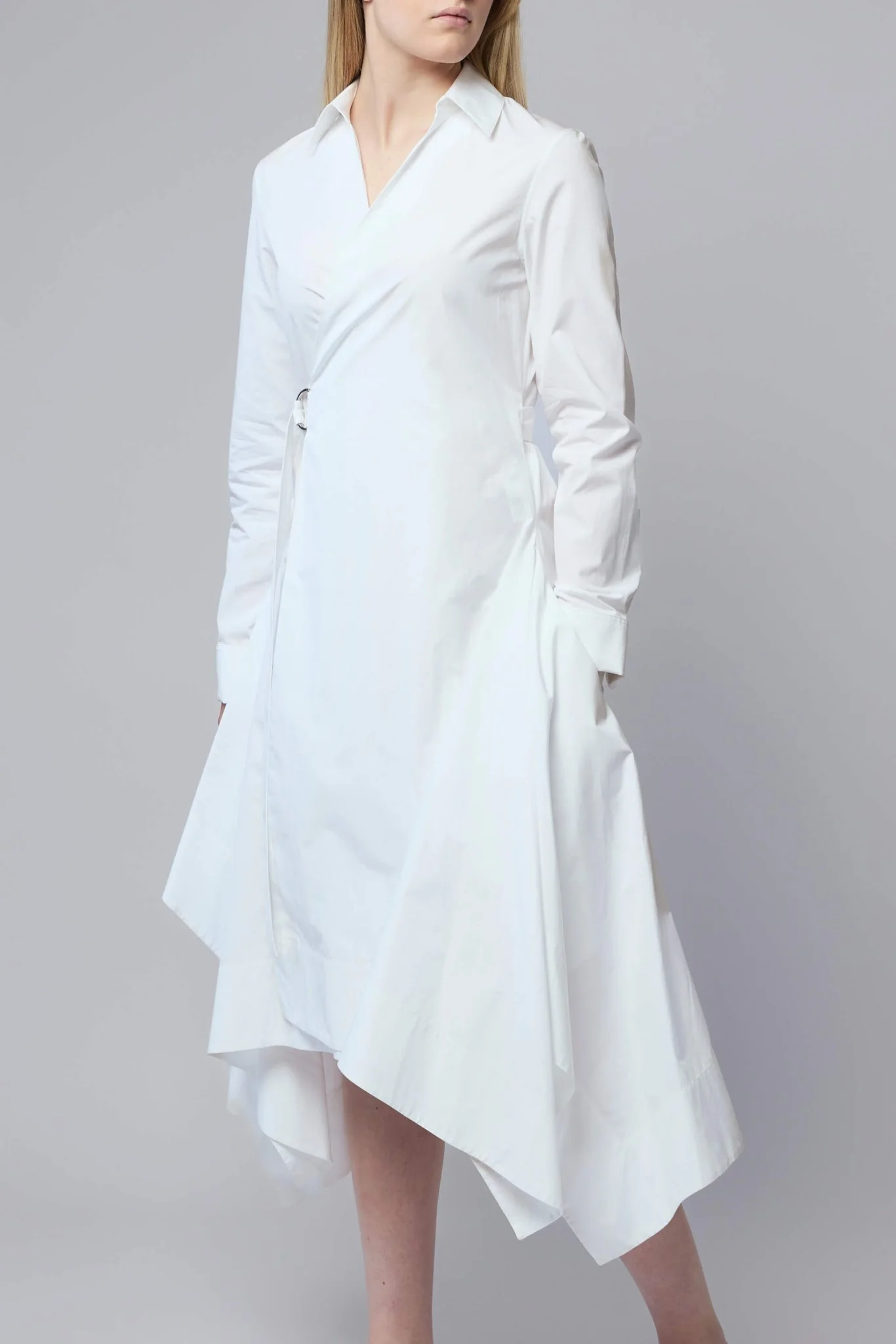 Draped Dress in Cotton - Image 3