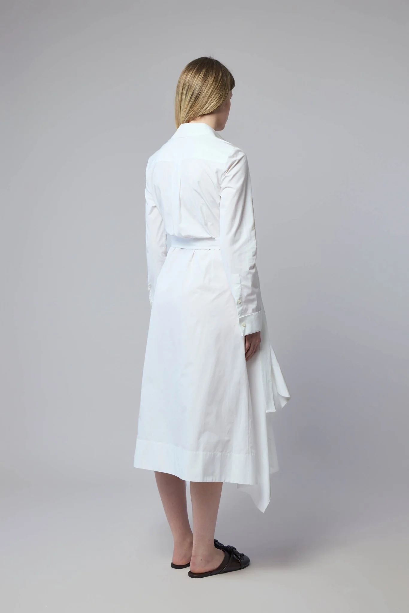 Draped Dress in Cotton - Image 5