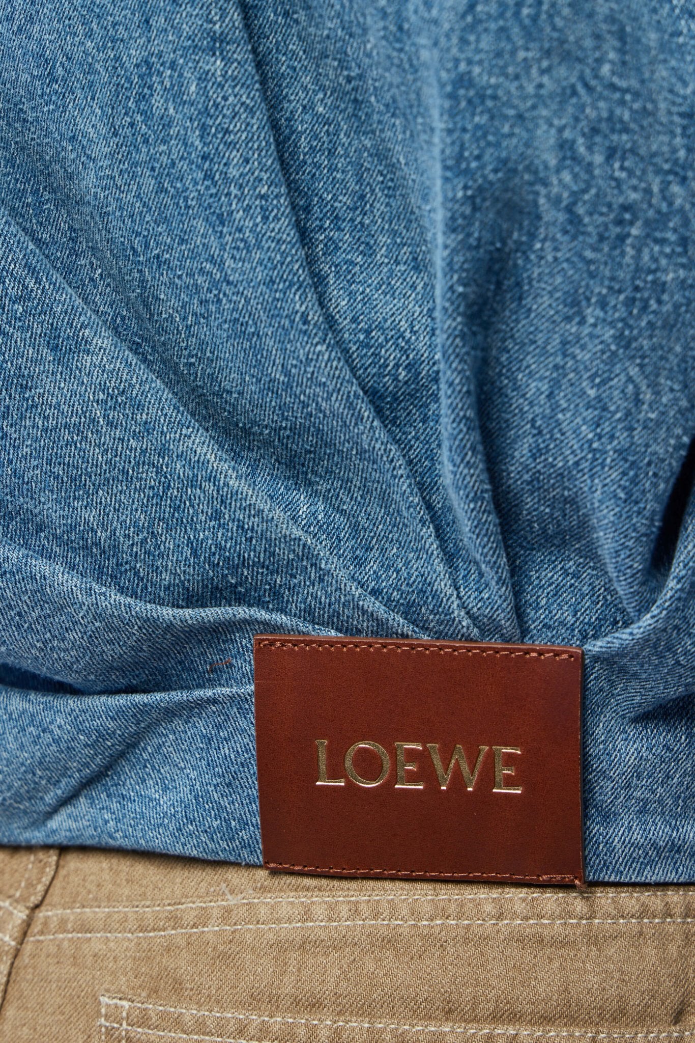 Draped Jacket in Denim - Image 6