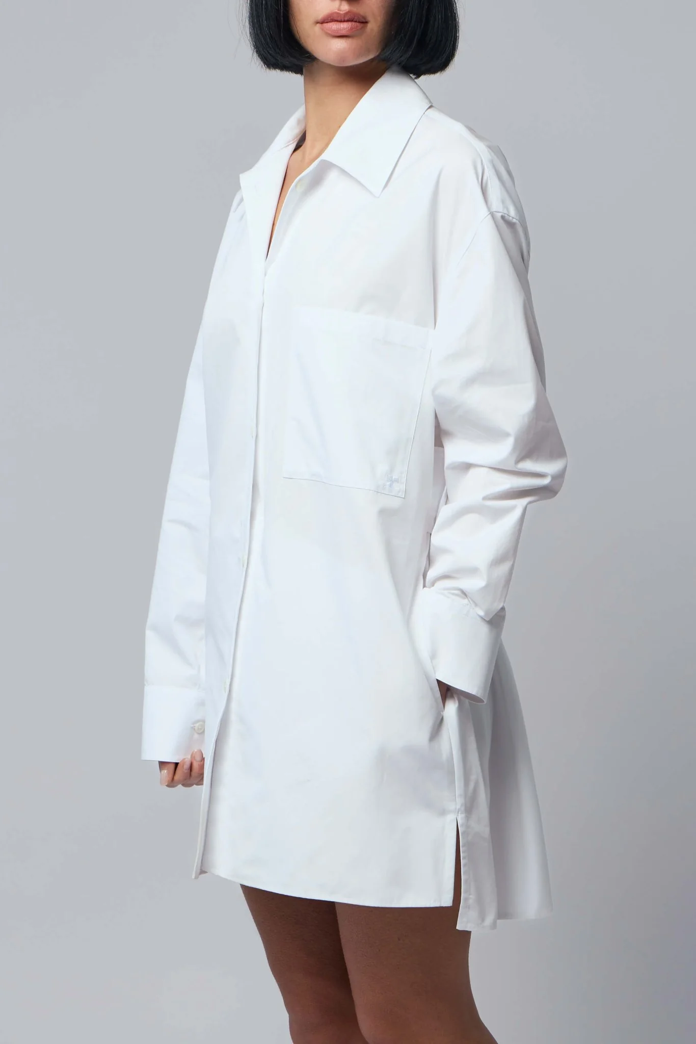 Cotton Shirt Dress - Image 3