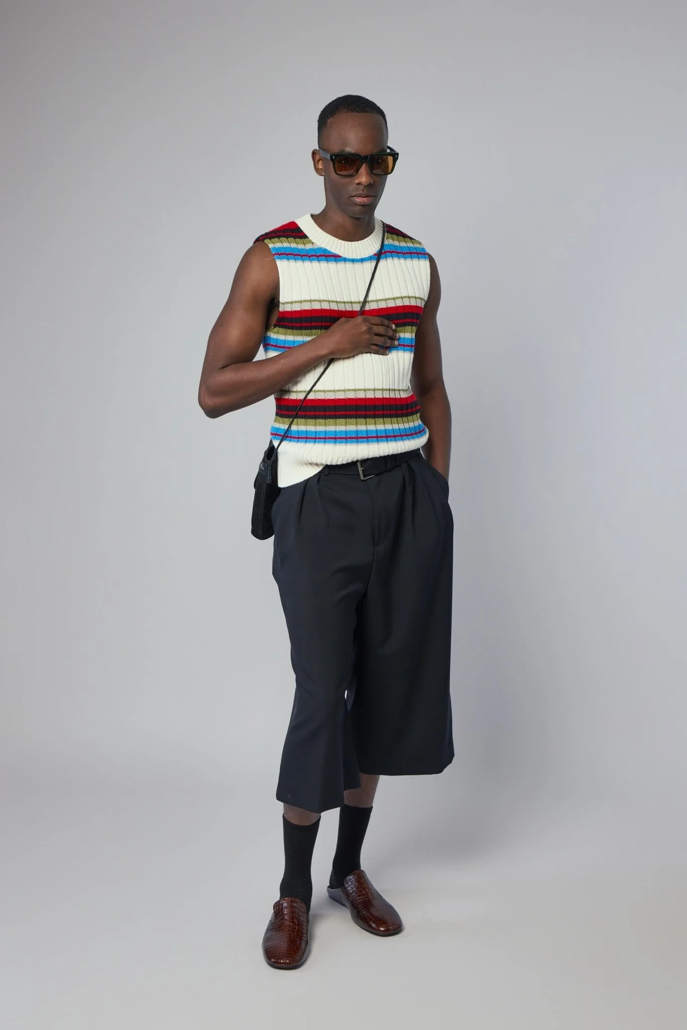 Striped Sleeveless Sweater - Image 6