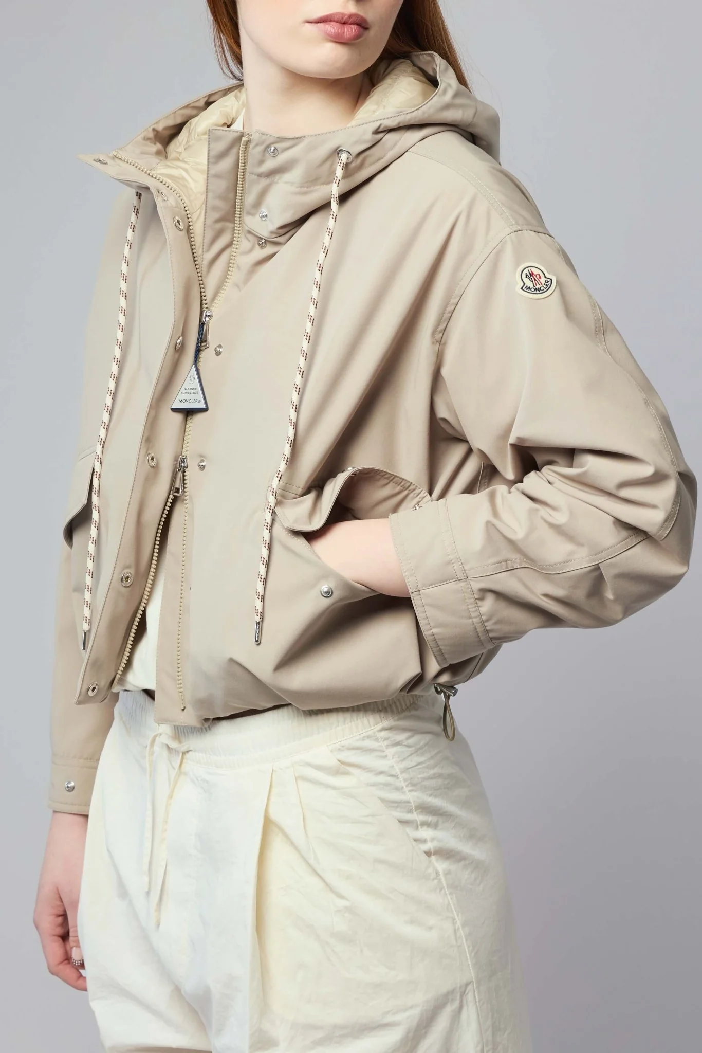 Eucalyptus Hooded Short Down Jacket - Image 3