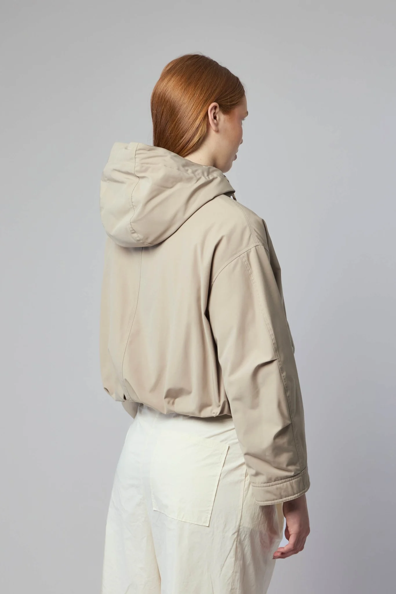 Eucalyptus Hooded Short Down Jacket - Image 5