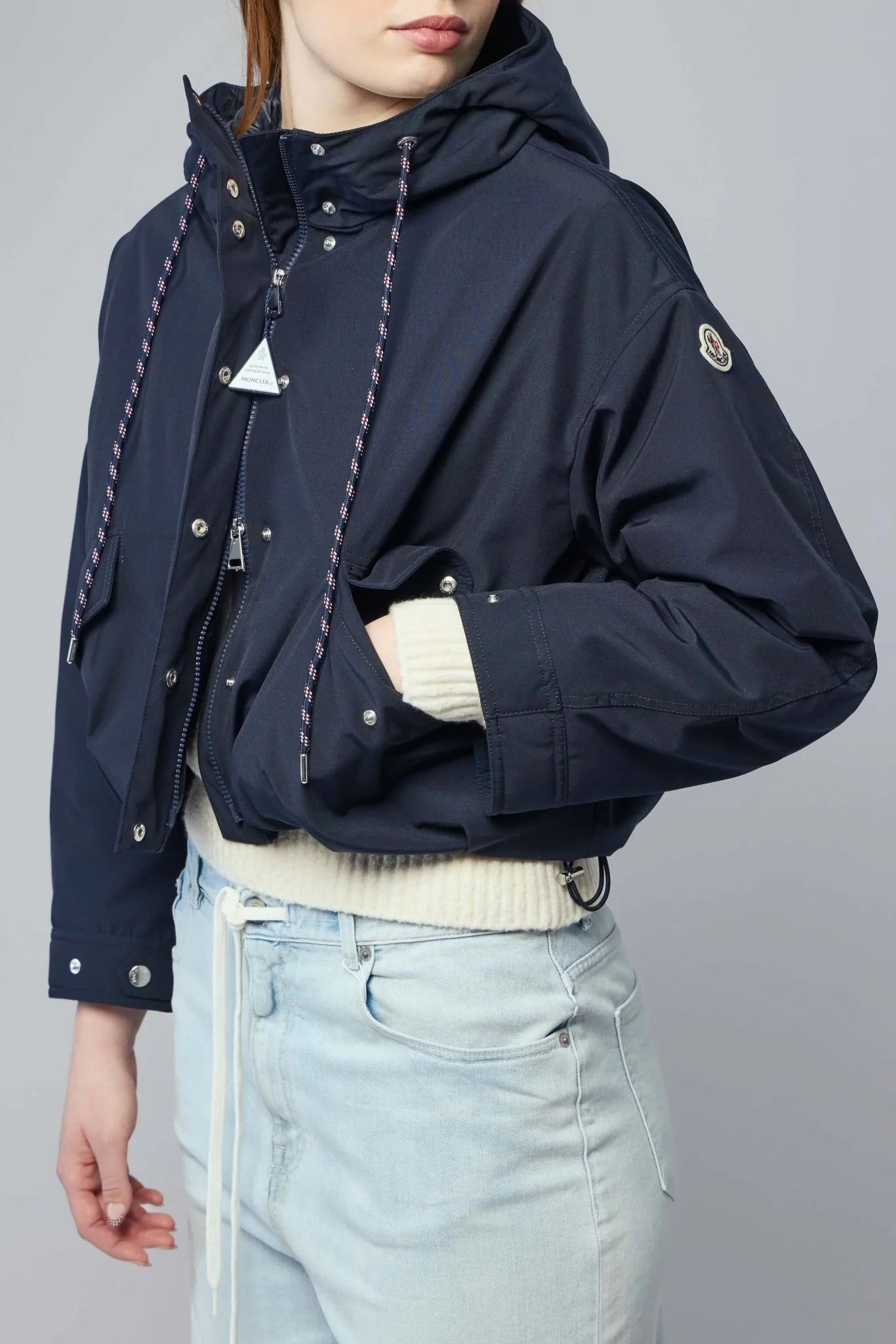 Eucalyptus Hooded Short Down Jacket - Image 3