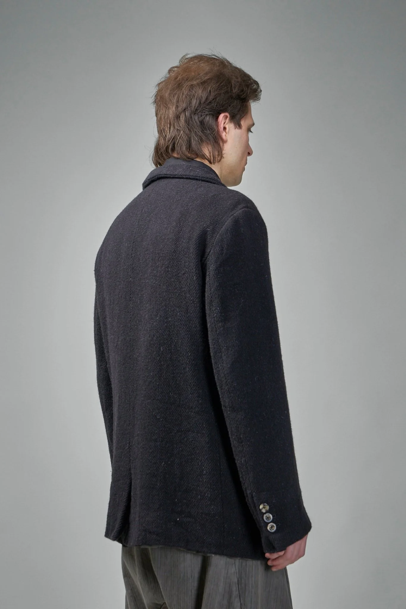 Extended Length Single-breasted 3 Button Jacket - Image 3