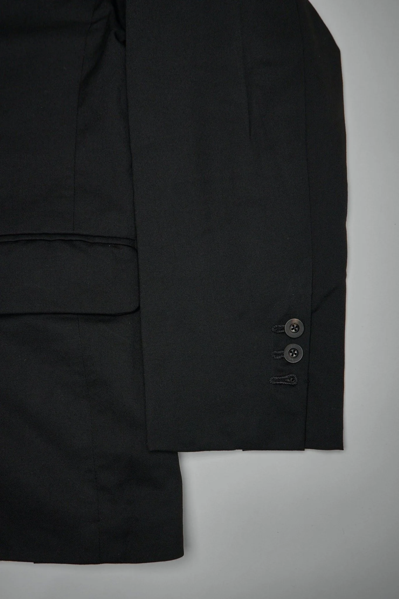 3-button Single-breasted Peak-lapel Hand Pad-stitched Jacket - Image 6