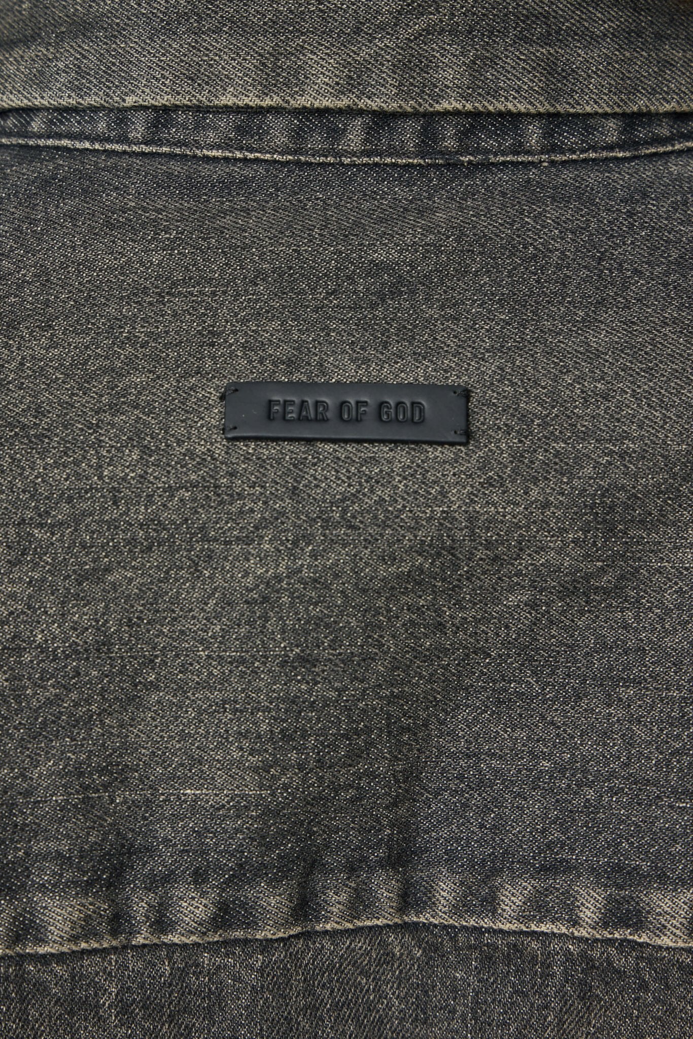 Snap Front Denim Overshirt Worn - Image 6