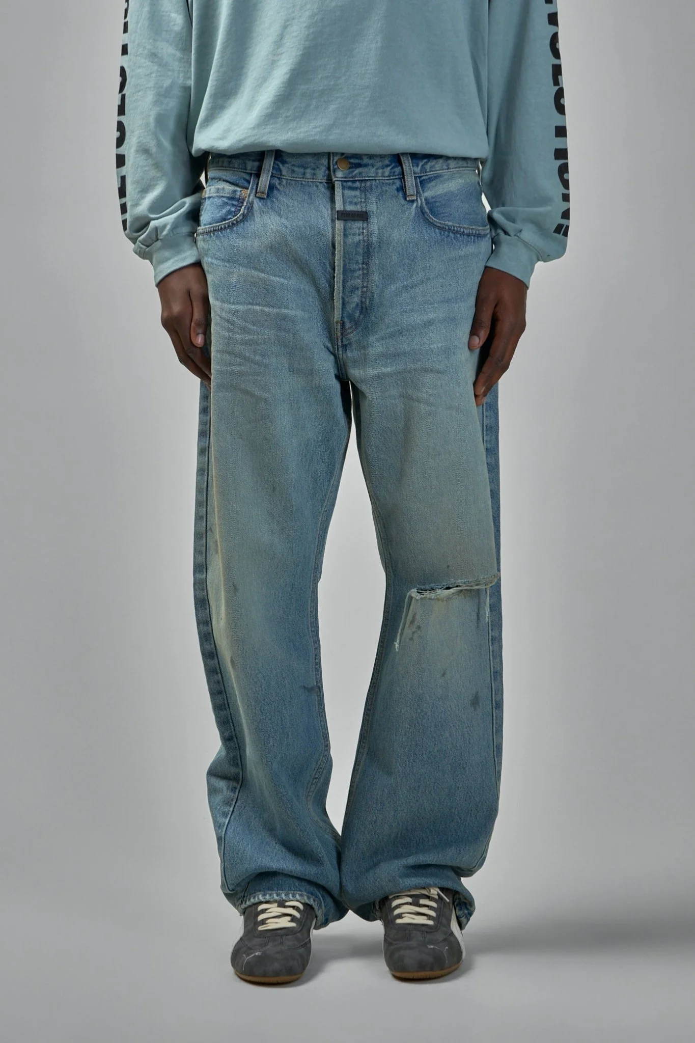 Straight 5 Pocket Jeans - Image 2