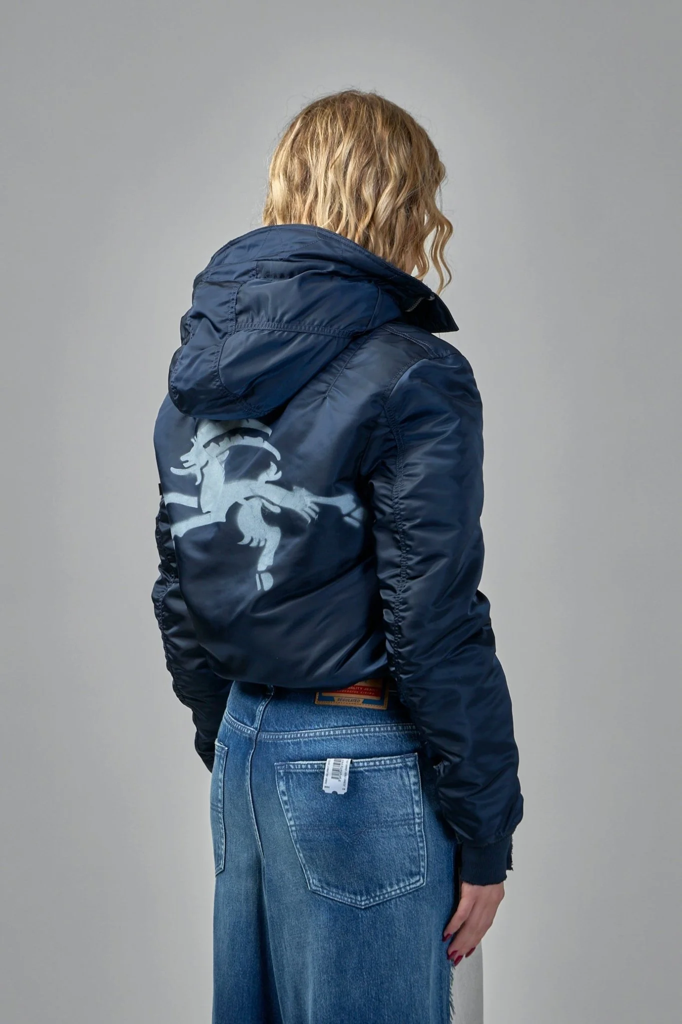 Bomber Jacket with Patch Pockets - Image 10