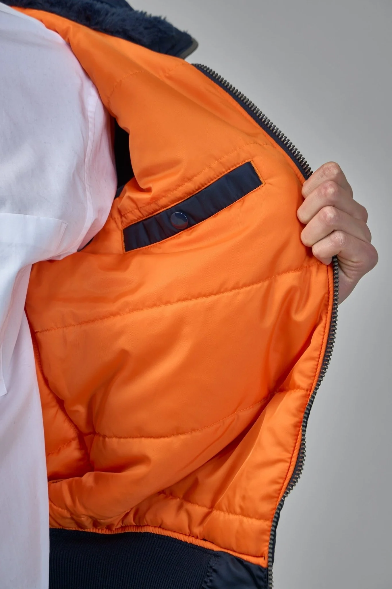 Bomber Jacket with Patch Pockets - Image 6