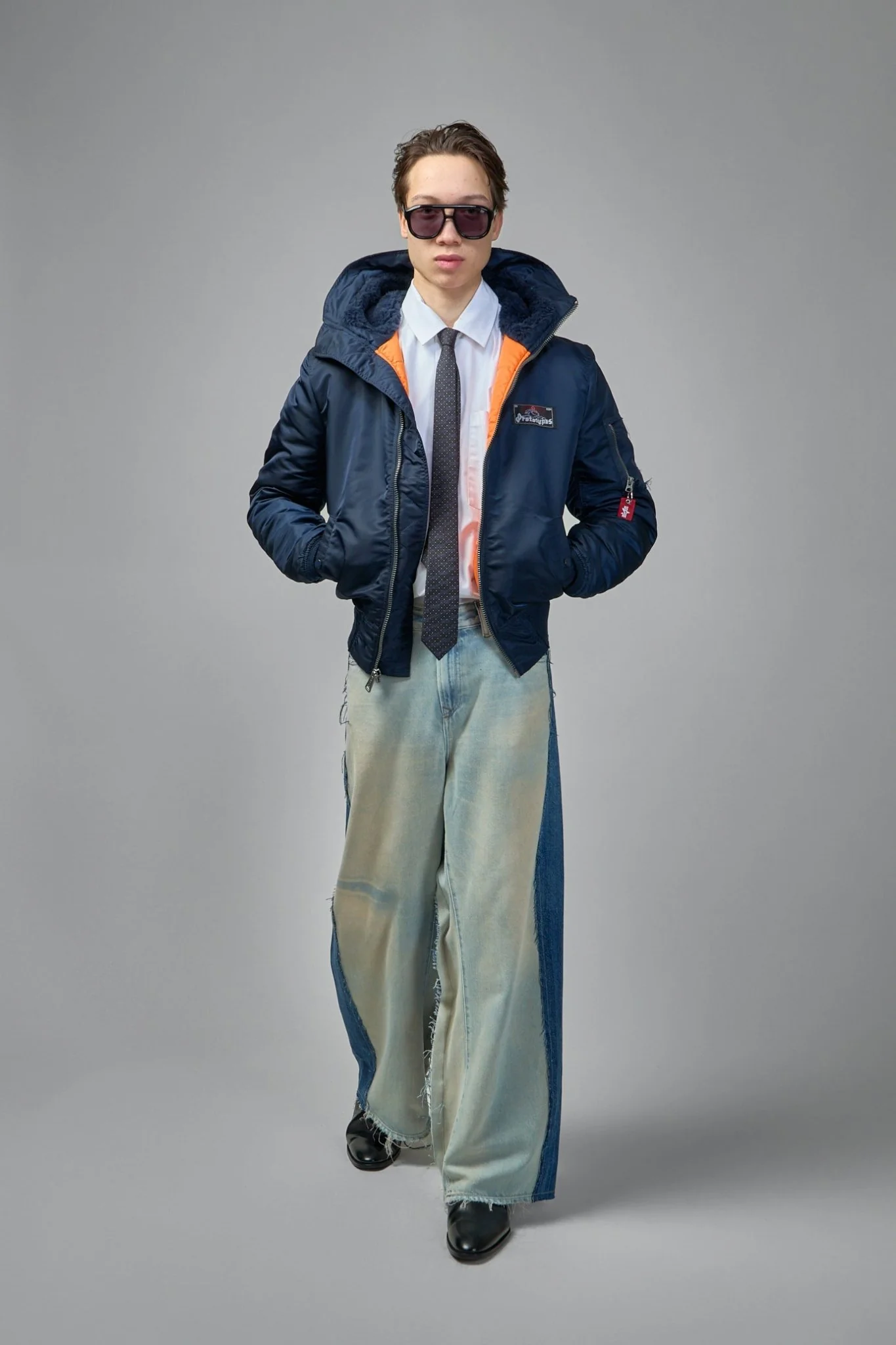 Bomber Jacket with Patch Pockets - Image 7