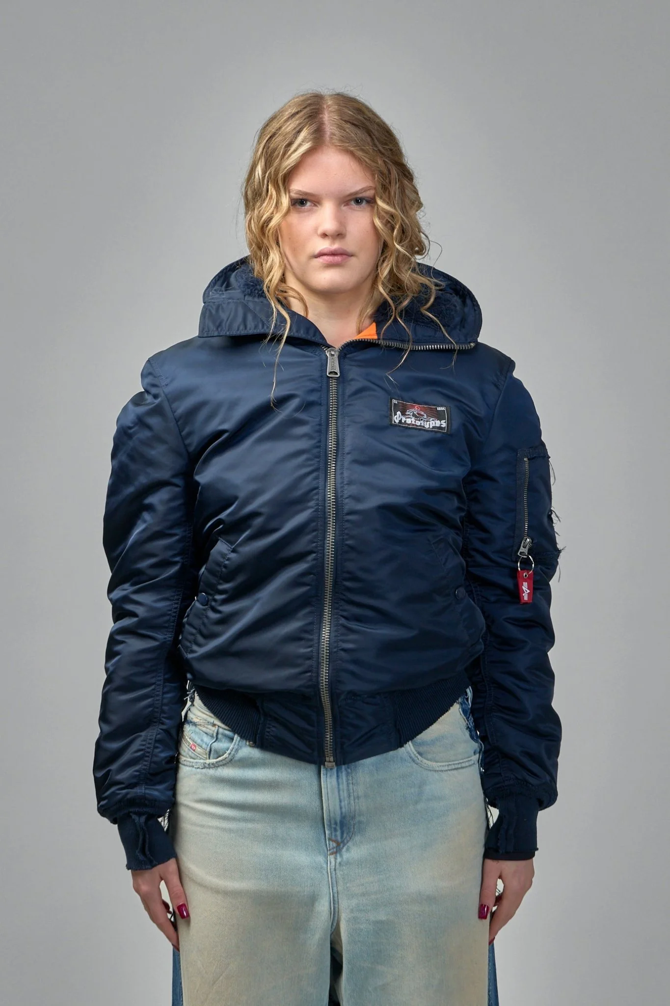 Bomber Jacket with Patch Pockets - Image 9