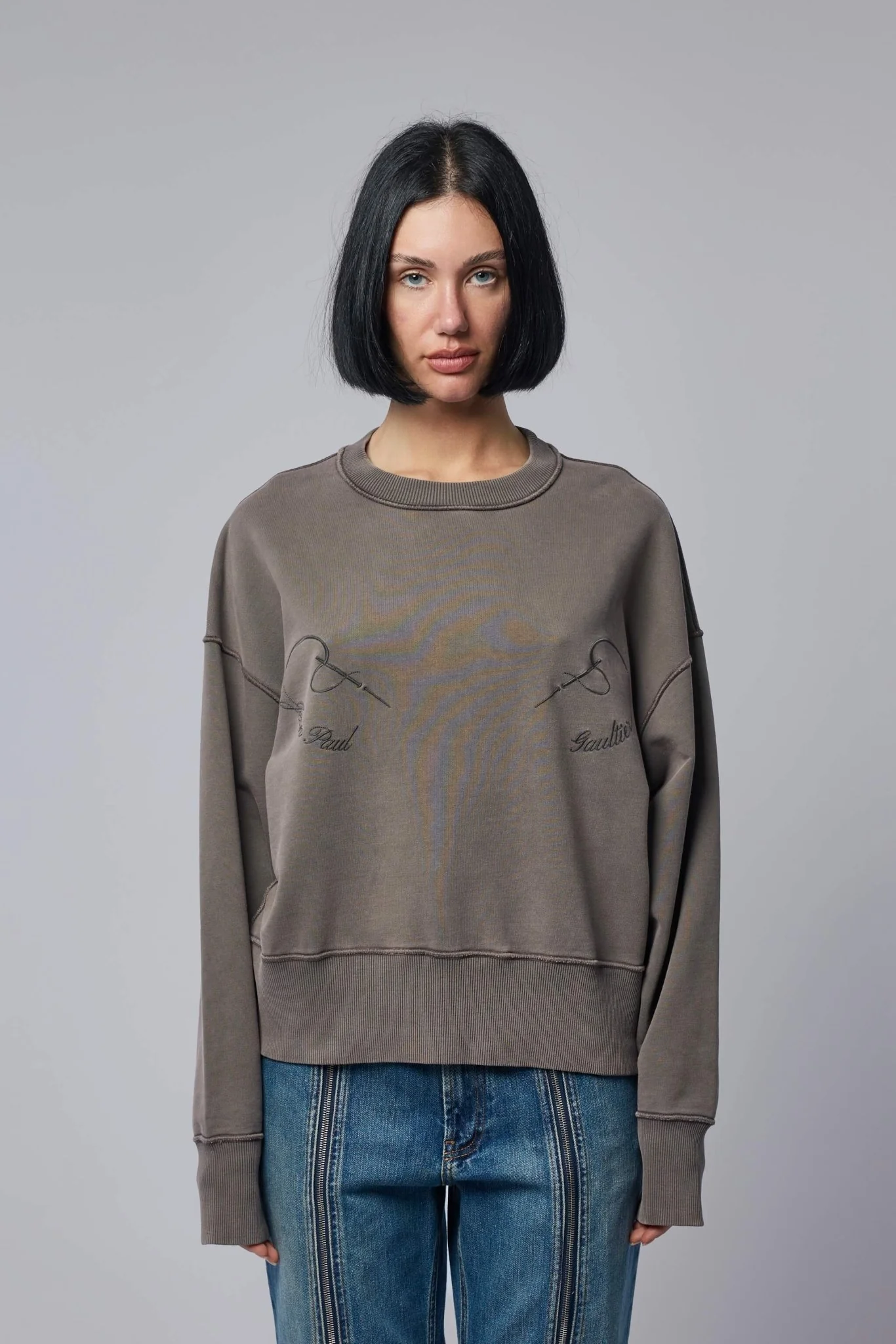 Long Sleeve Embroidered Sweatshirt - Image 2