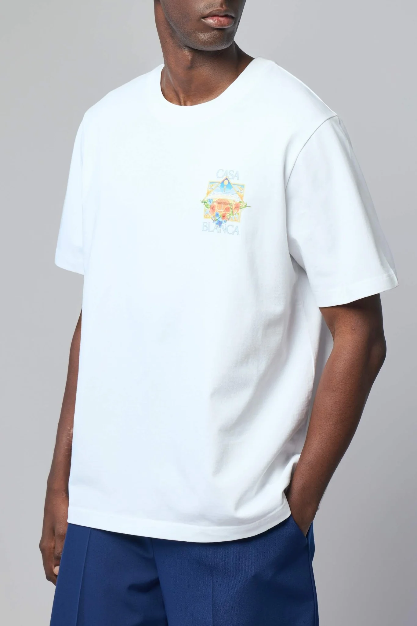 Flower Court Icon Short Sleeve T-shirt - Image 3