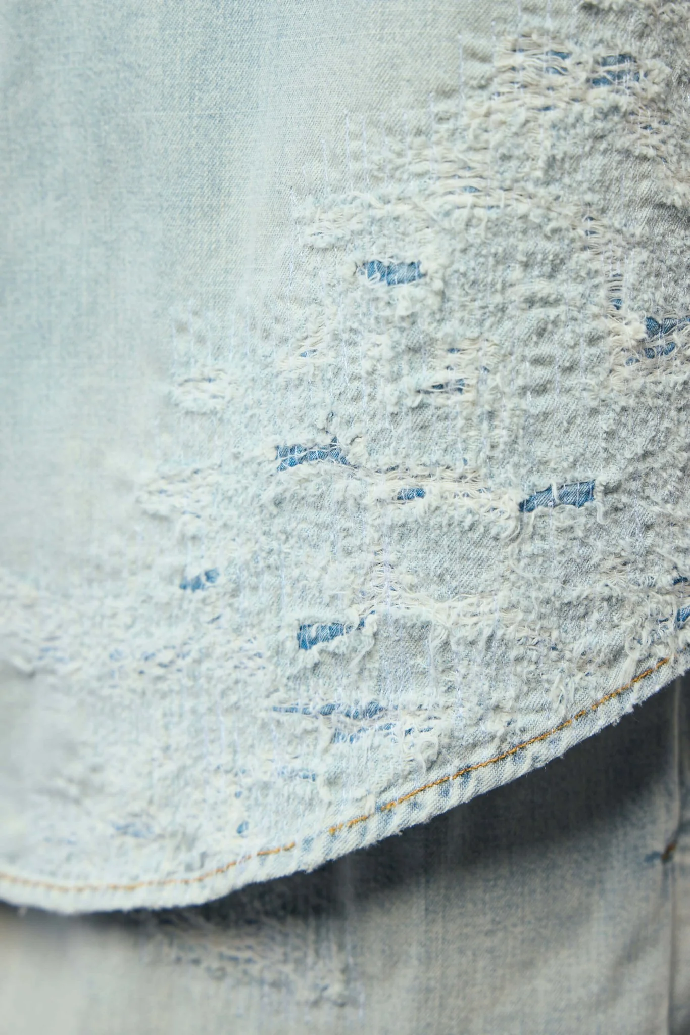 Mended Denim Shirt - Image 5