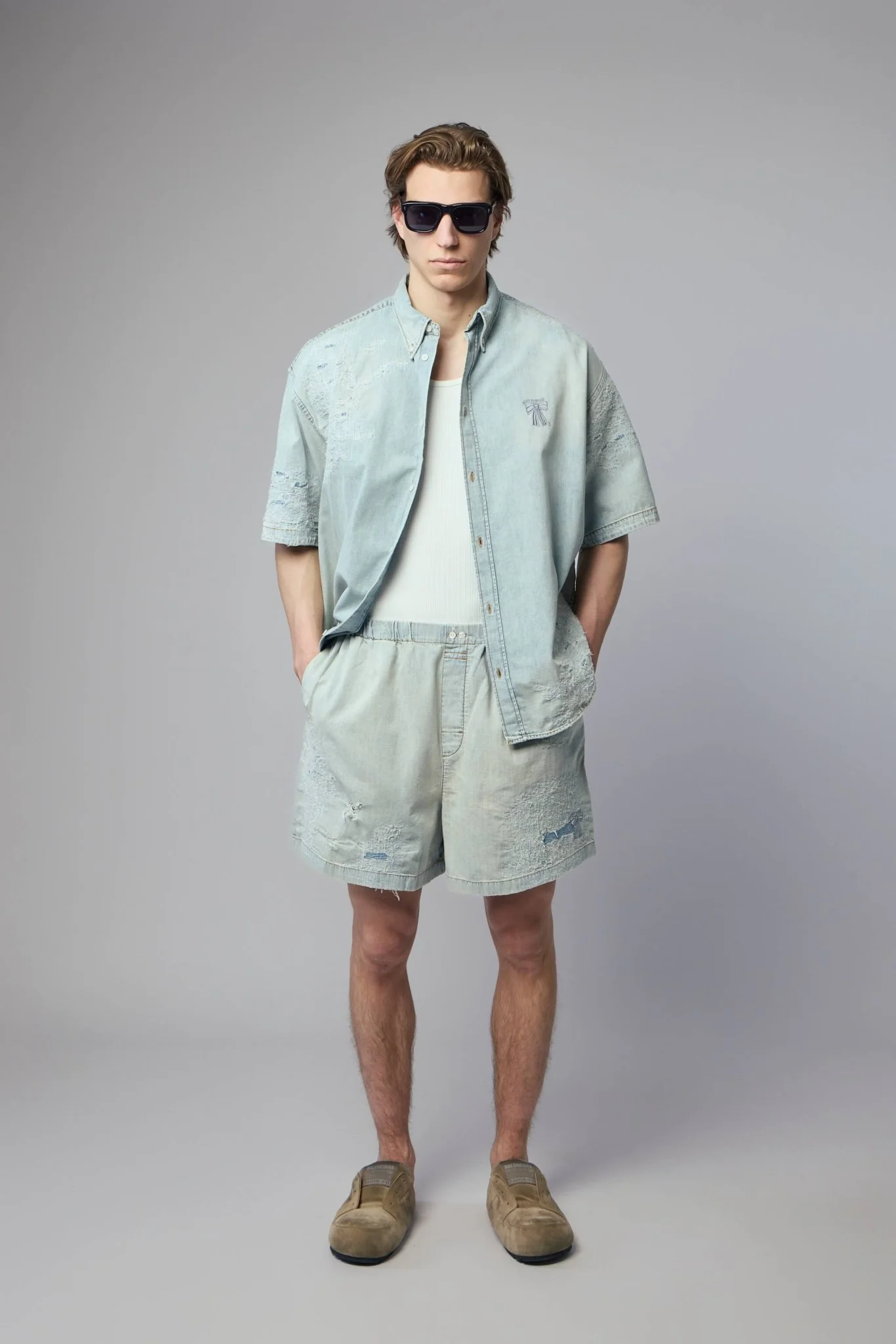 Mended Denim Shirt - Image 7
