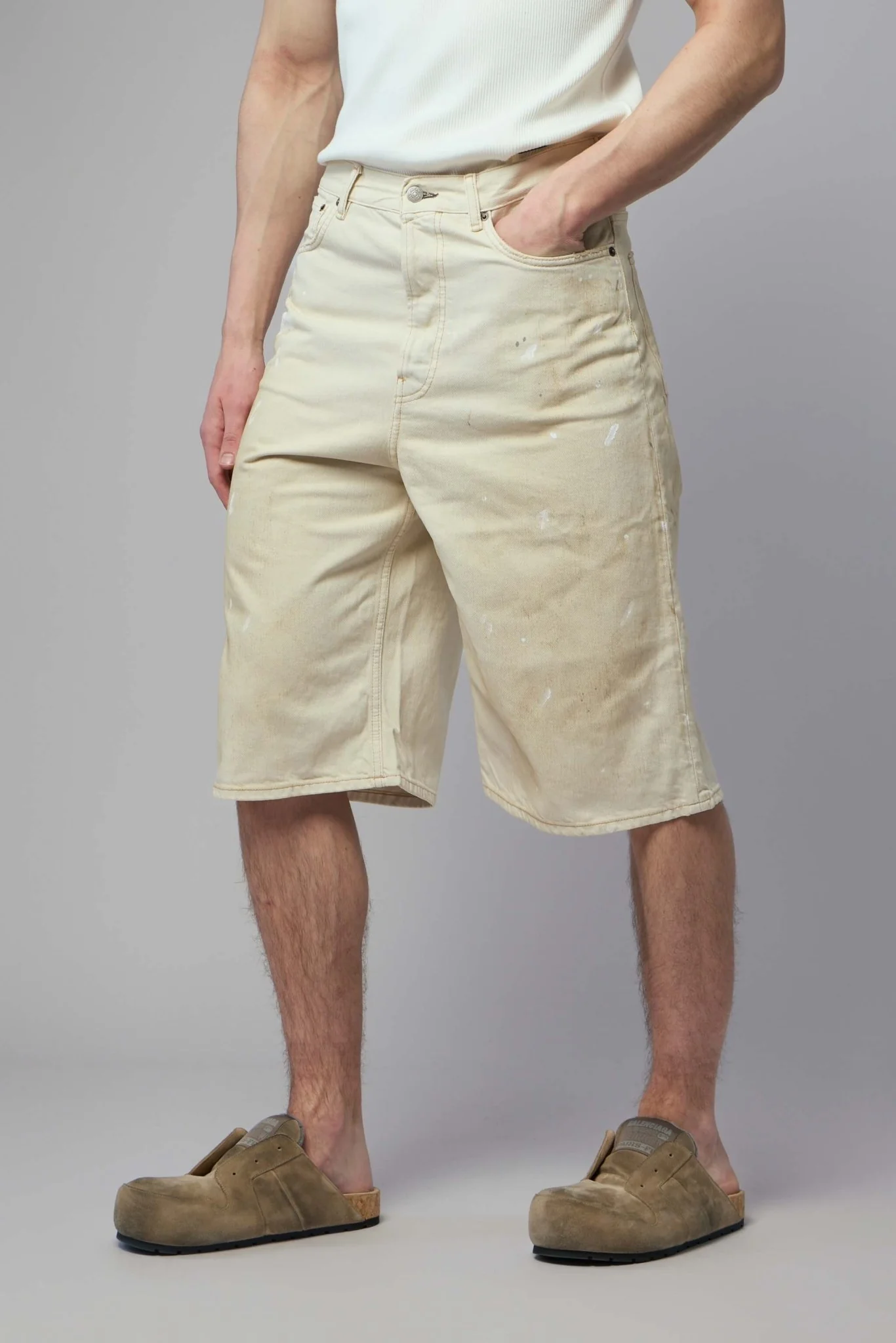Distressed Denim Shorts - Image 3