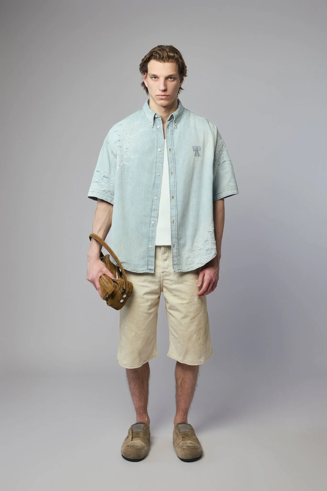 Distressed Denim Shorts - Image 7
